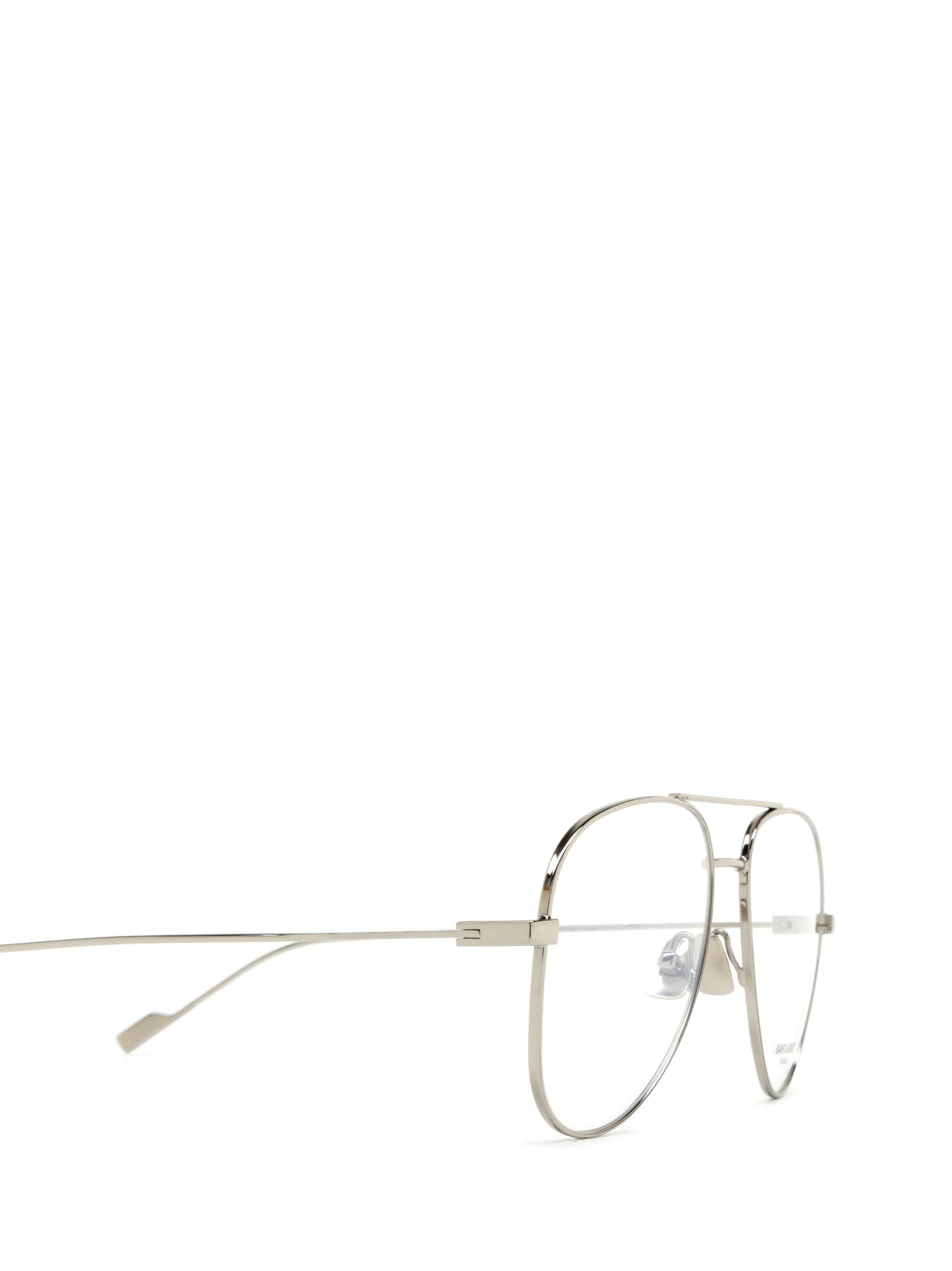 Shop Saint Laurent Classic 11 Ysl Silver Glasses