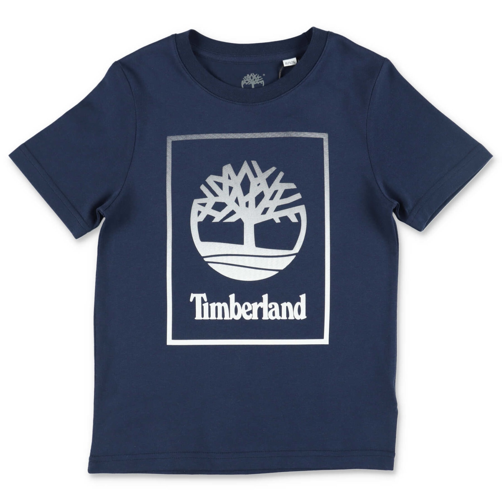 Timberland Kids'  T-shirt Blu Navy In Jersey Di Cotone
