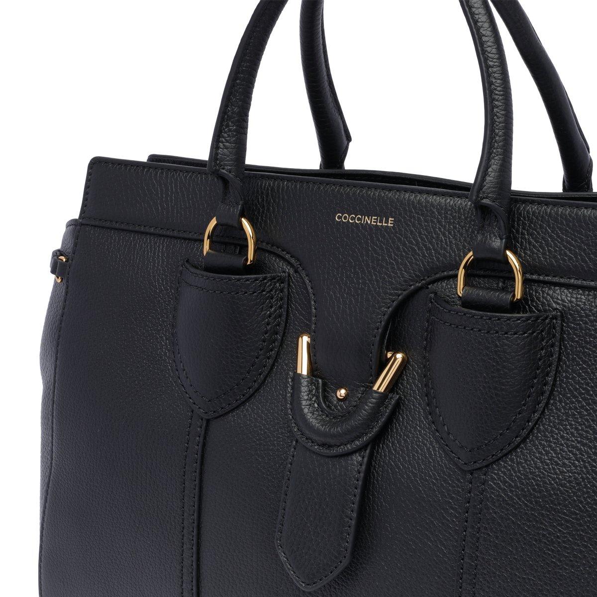 Shop Coccinelle York Top Handle Bag In Noir