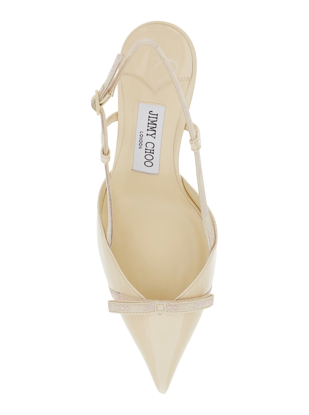 Jimmy Choo Camila Pink Slingback Pumps With Medium Heel In Leather Woman In Black