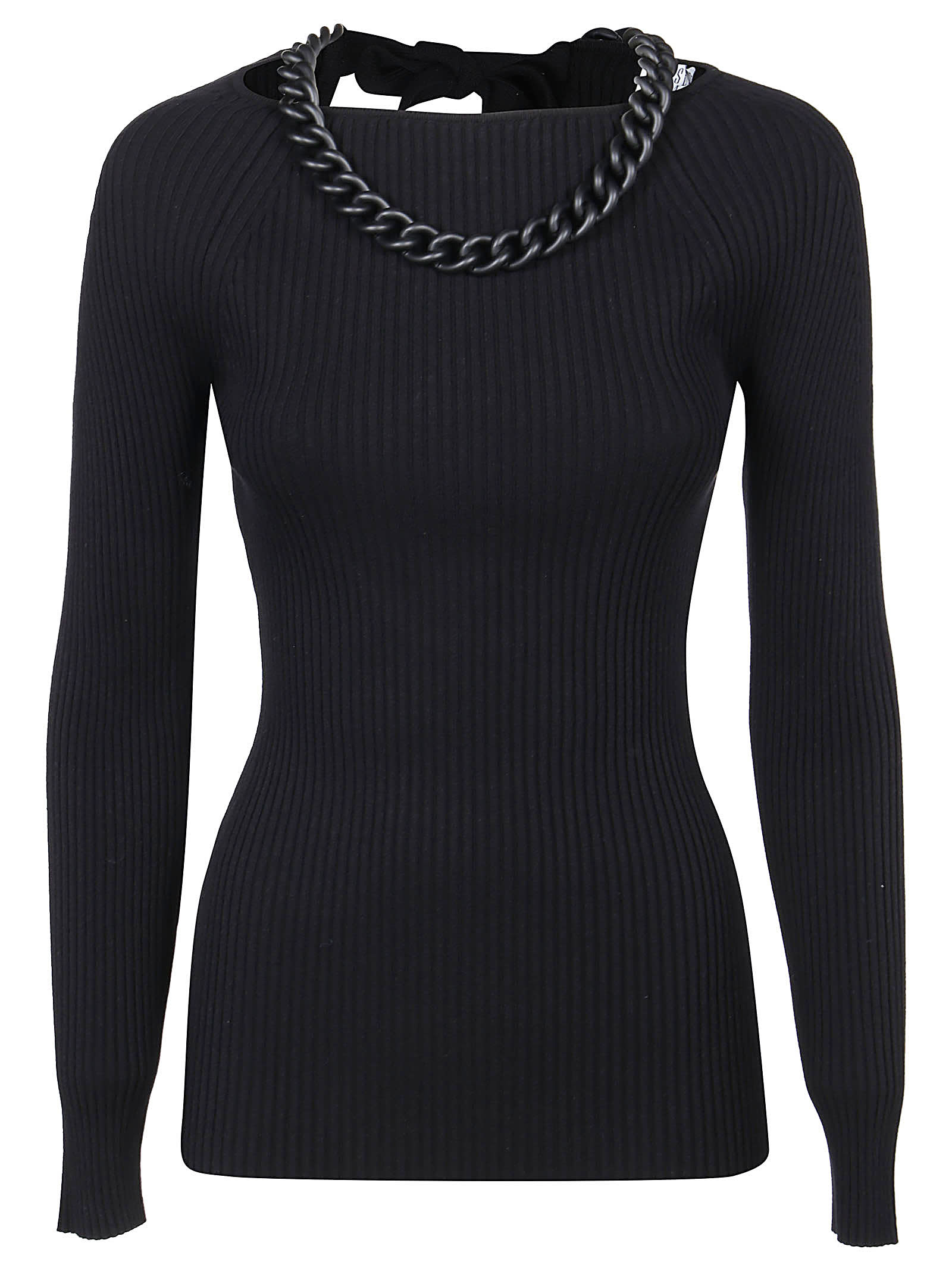 Giuseppe di Morabito Knitted Top With Chain Details