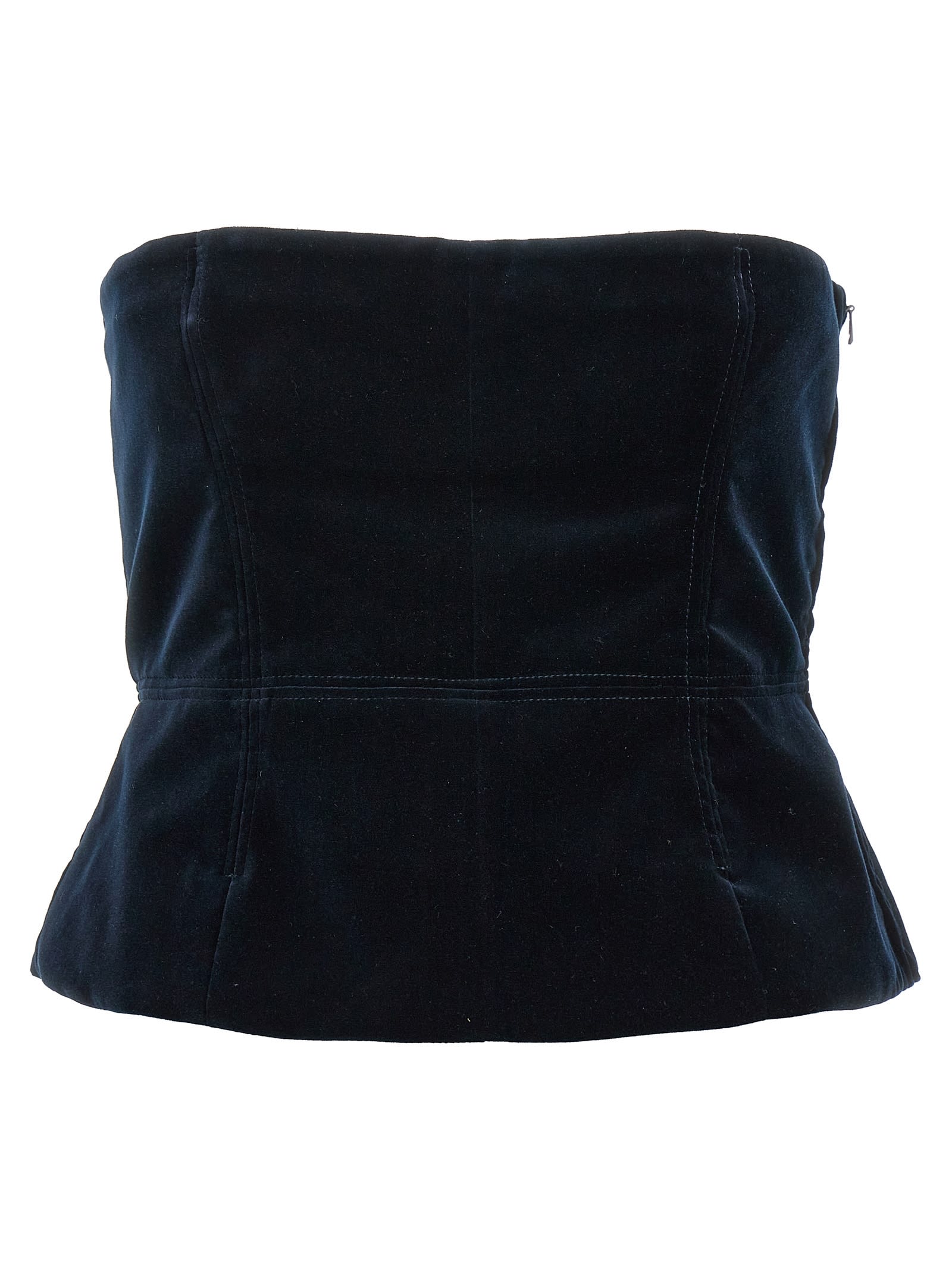 Shop Tom Ford Velvet Top In Blue