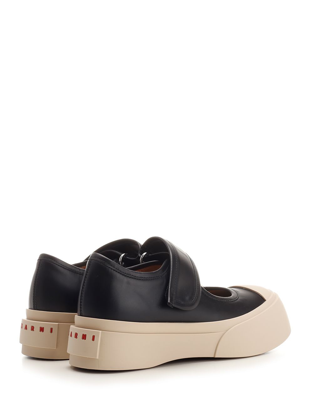 Shop Marni Mary Jane Sneakers In Black