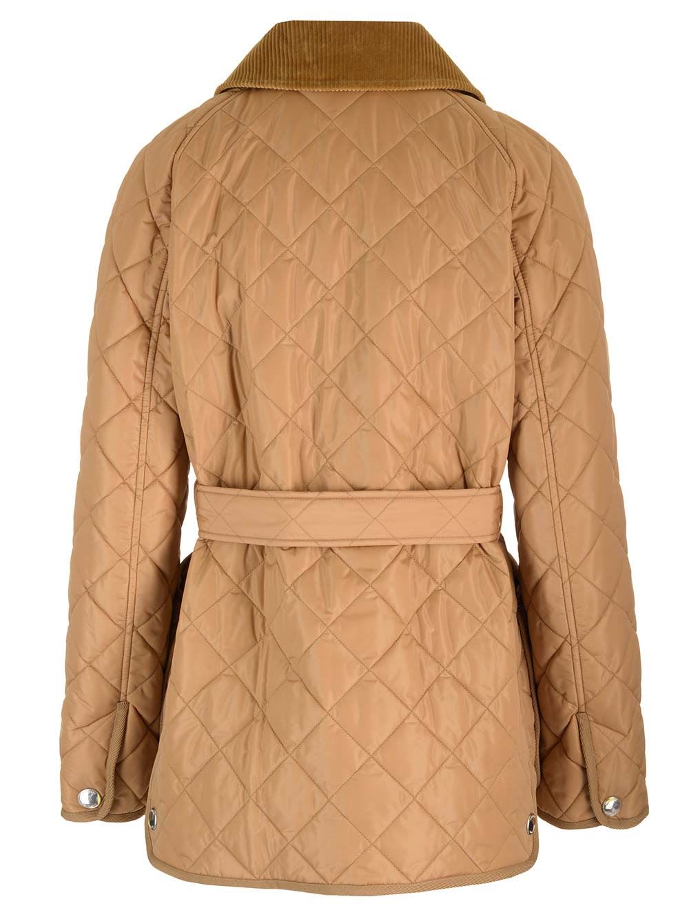 Shop Burberry Penston Quilted Jacket In Beige