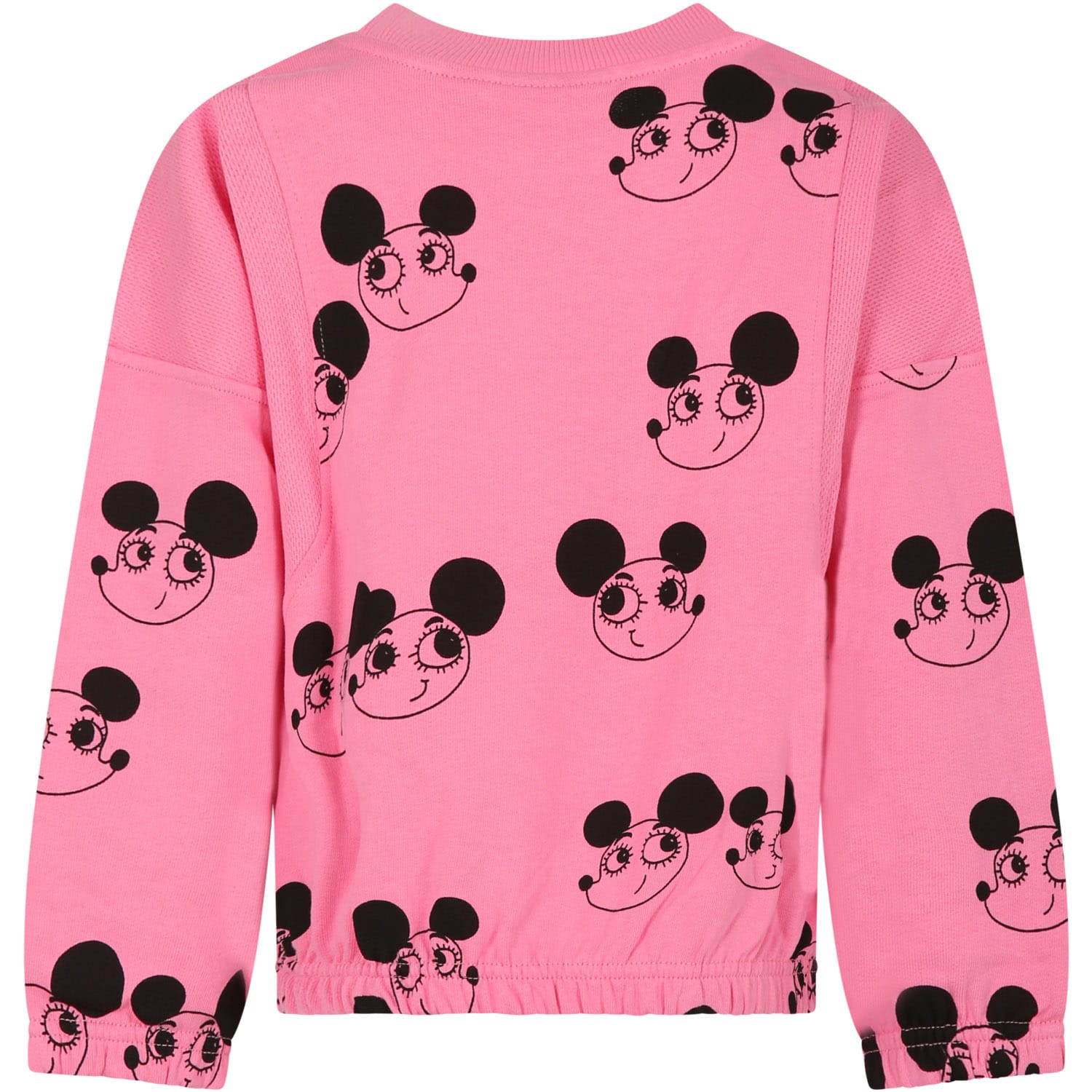 Shop Mini Rodini Pink Sweatshirt For Girl With Mice