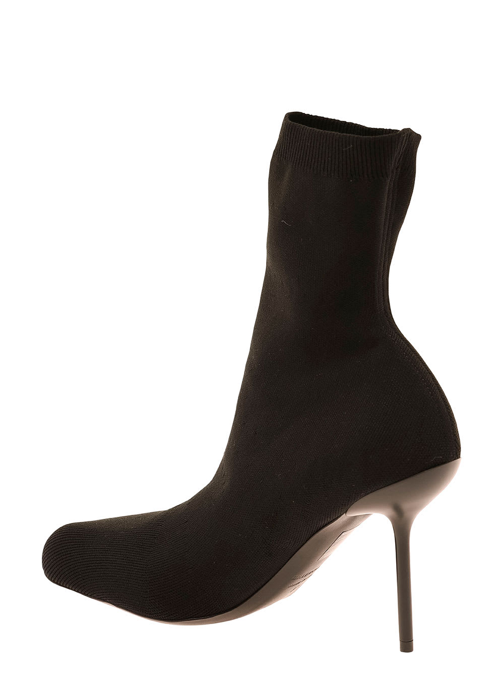 Shop Balenciaga Anatomic Black Ankle Boots With Five Finger Shape In Stretch Polyamide Woman