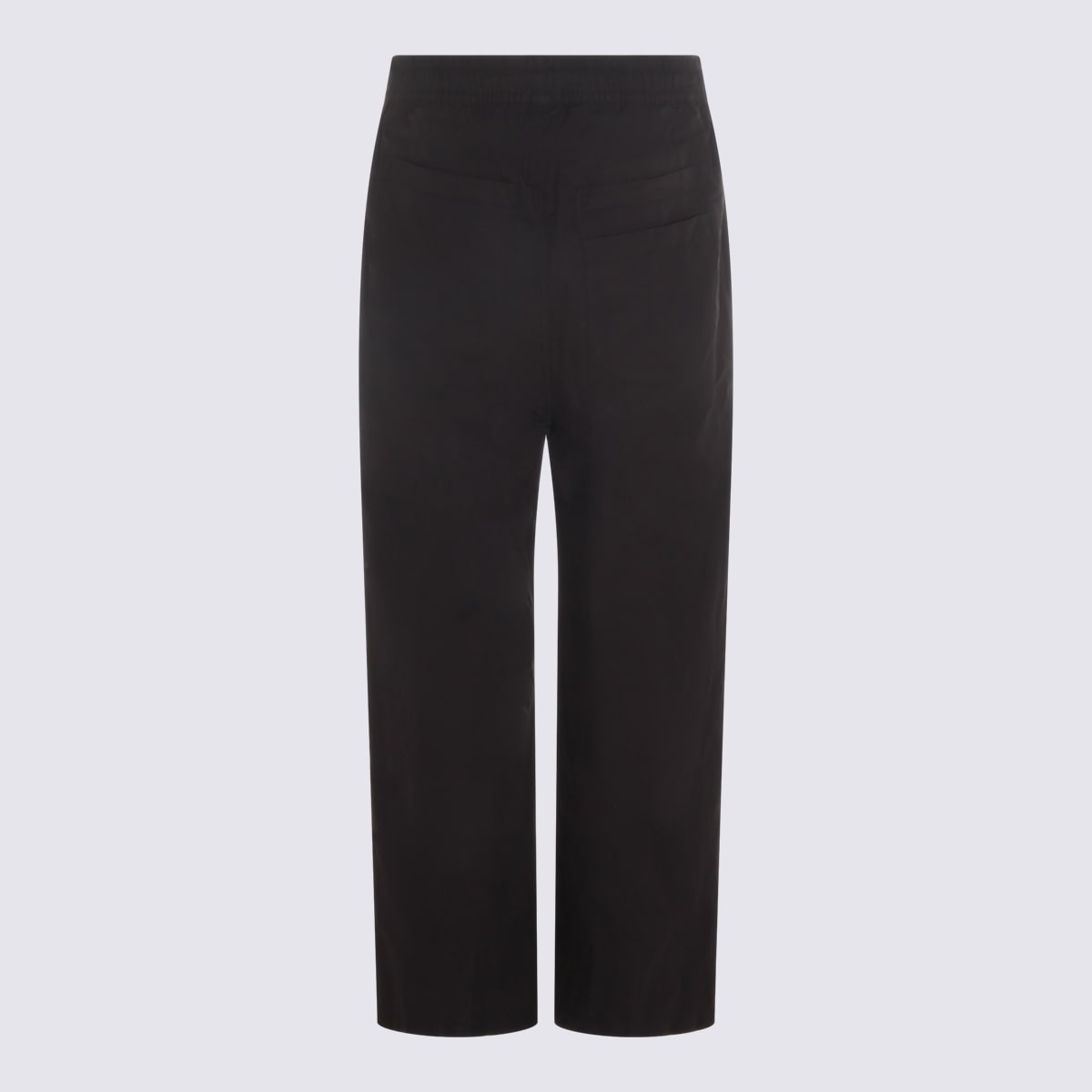 Thom Krom Elasticated-waist Straight-leg Trousers In Black