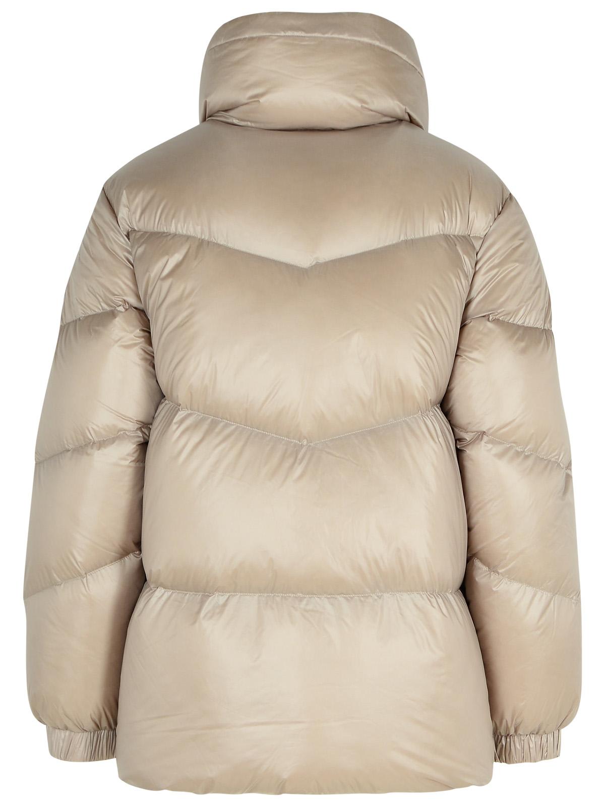 Shop Woolrich Aliquippa Dove Grey Polyamide Down Jacket