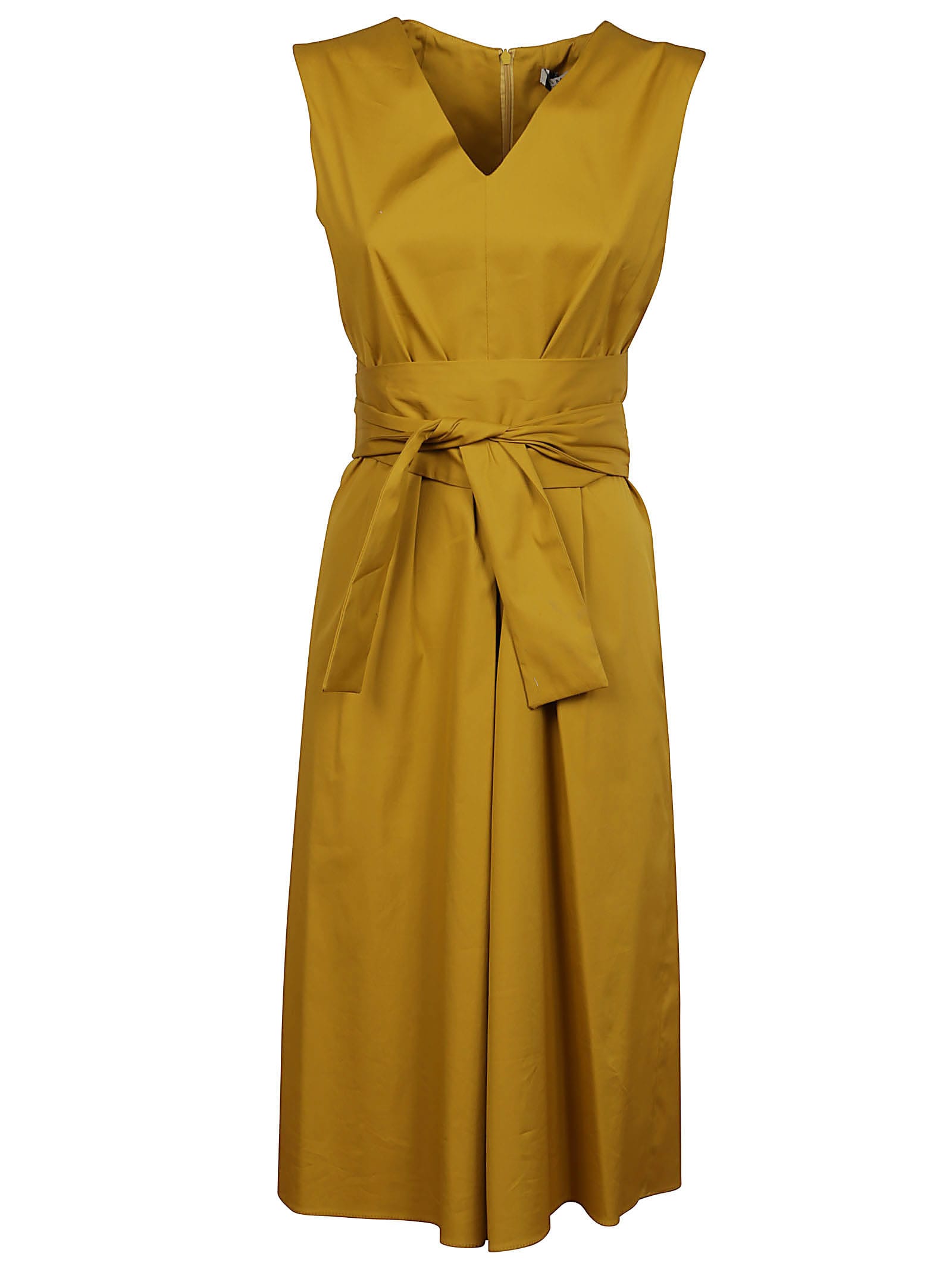S Max Mara Yellow Cotton Dress