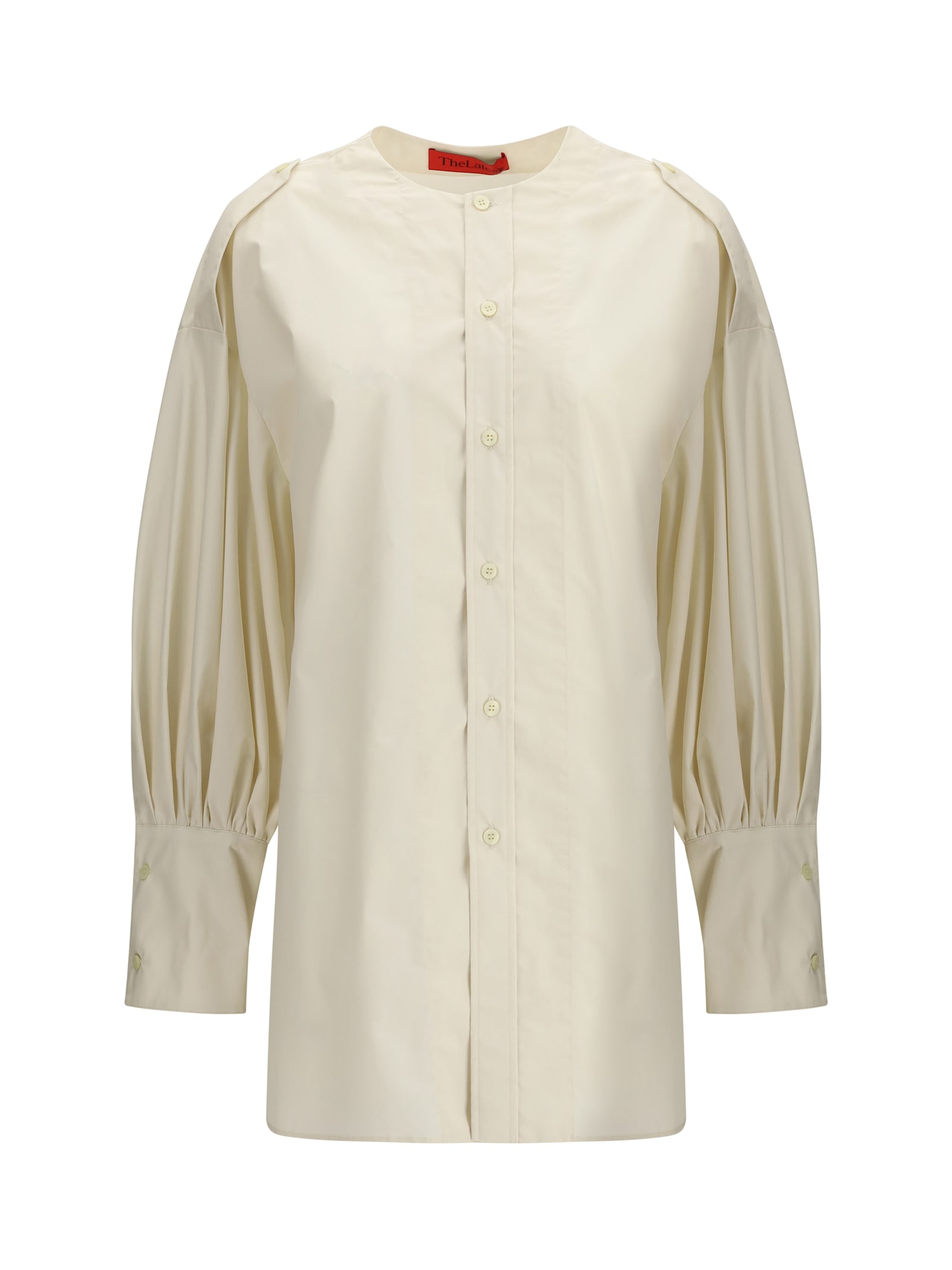The Latest Cher Poplin Fermo Shirt In White