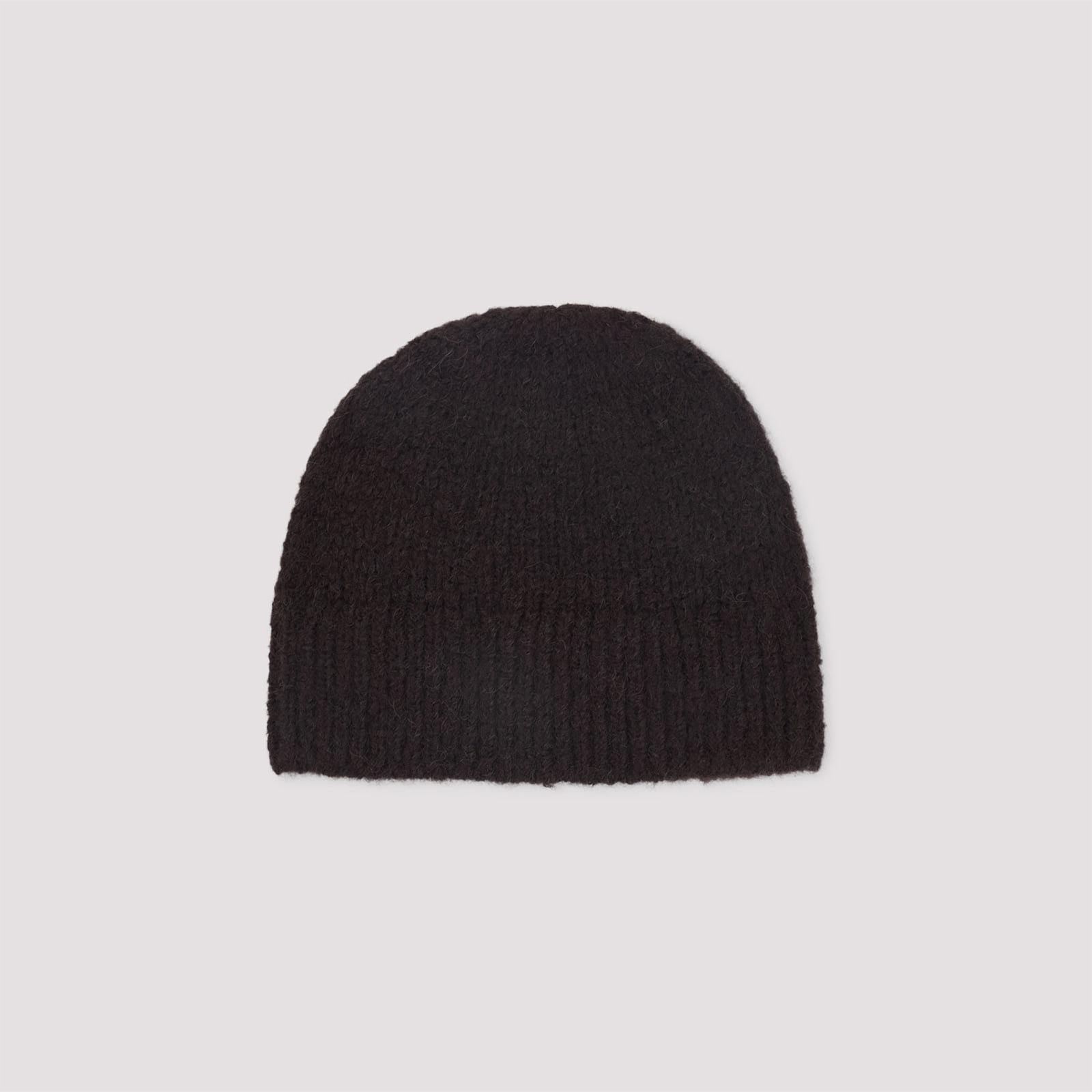 Dries Van Noten Warm Alpaca Blend Beanie Hat In Brown