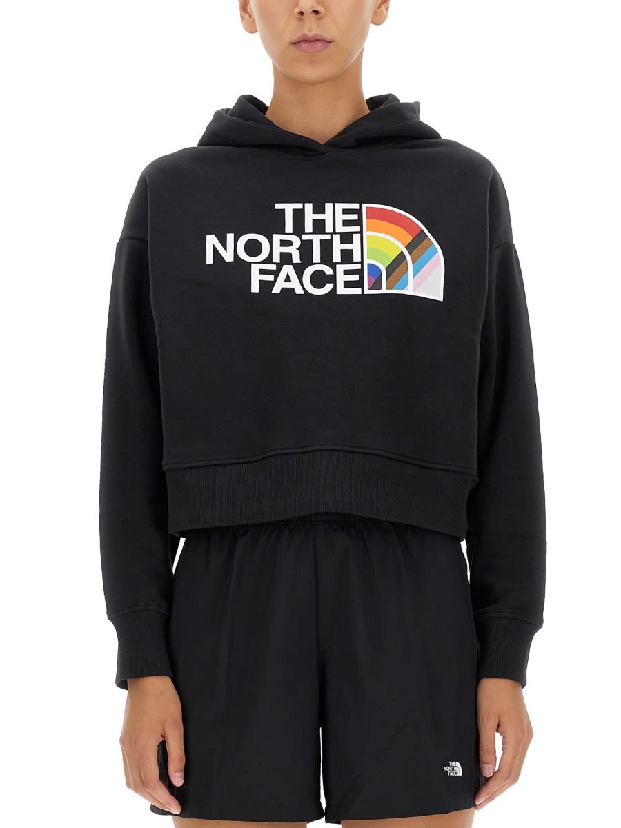 Shop The North Face Sweatshirt With Logo Print In Black