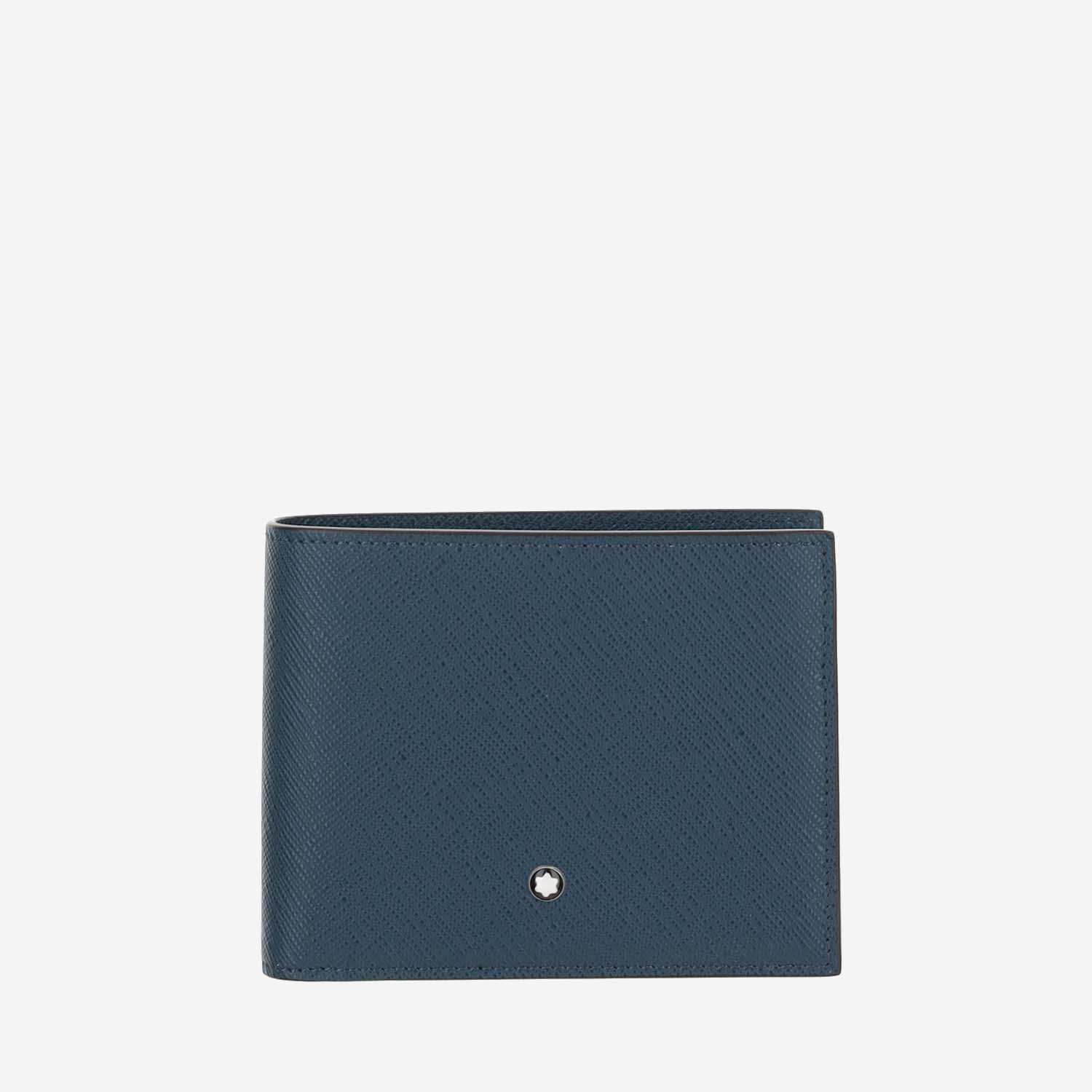 Shop Montblanc Sartorial Wallet In Blue