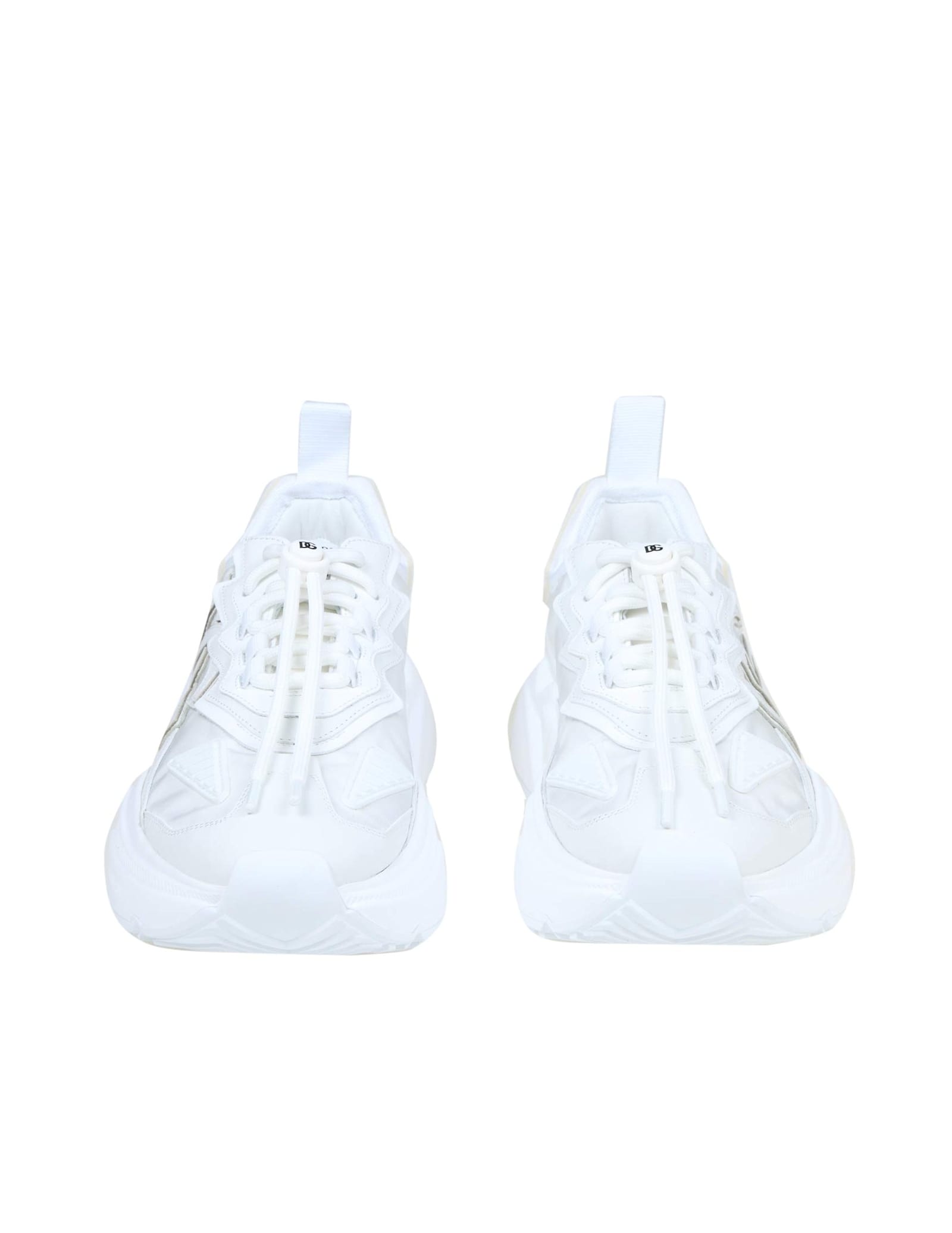 Dolce & Gabbana Daymaster White Leather Sneakers