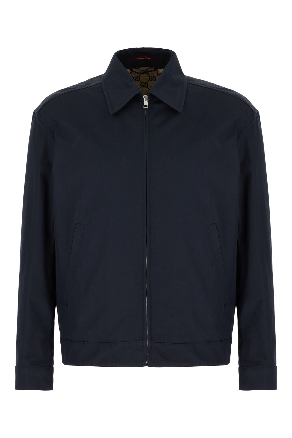 Gucci Midnight Blue Cotton Jacket In Ink