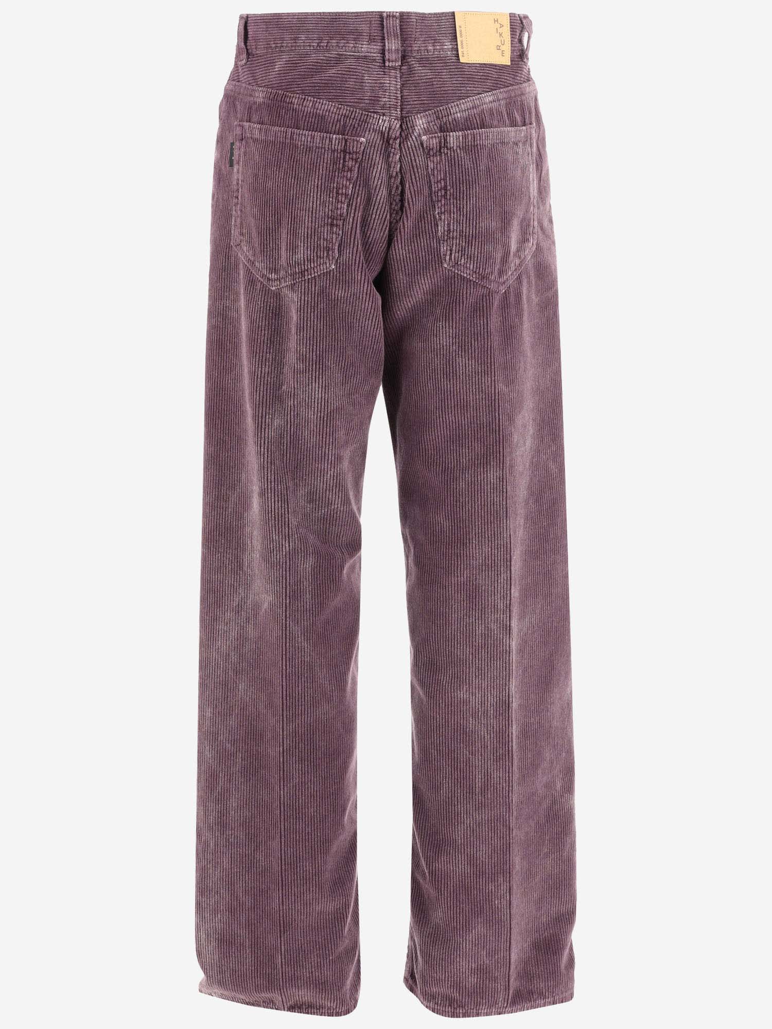 Shop Haikure Cotton Corduroy Pants In Purple