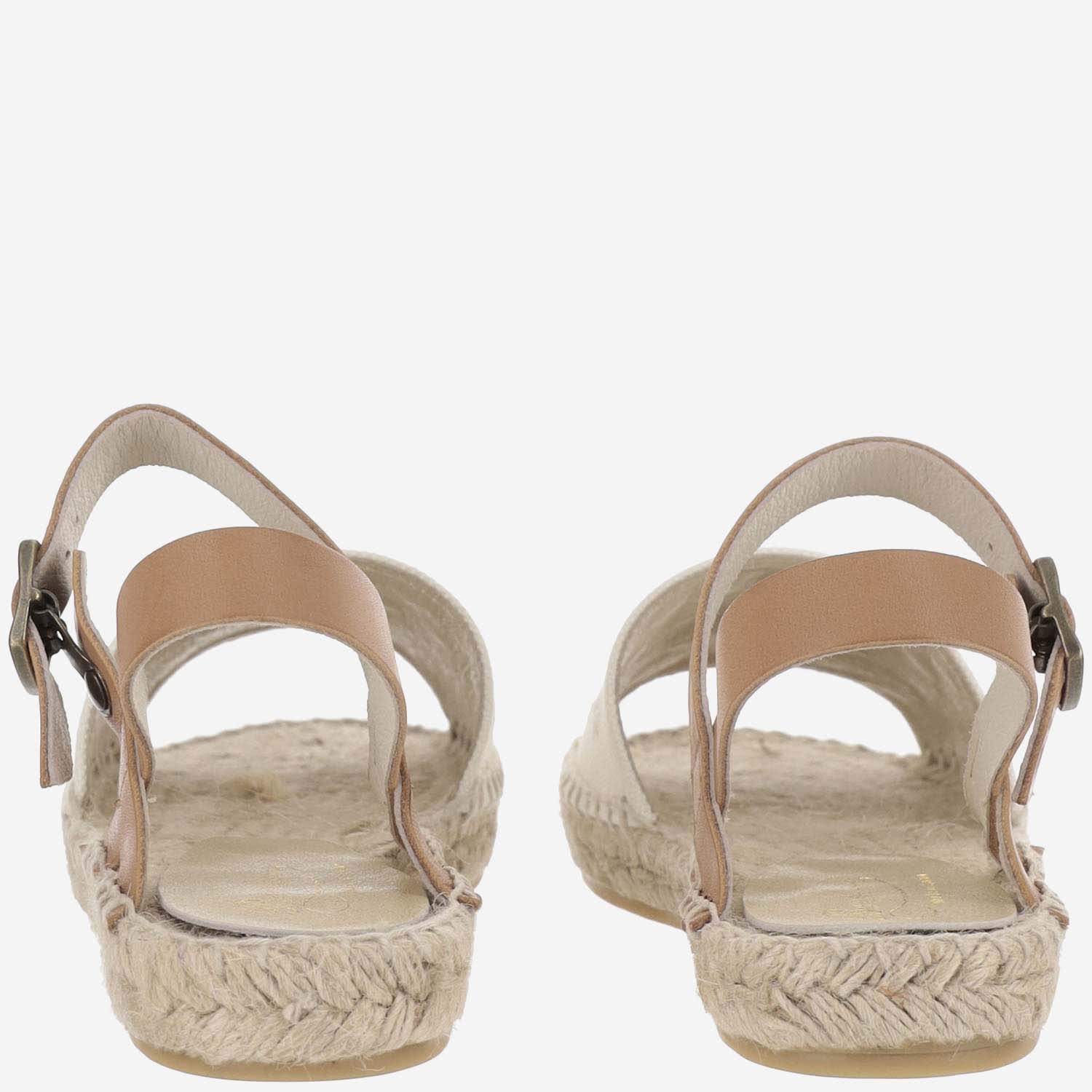 Shop Bonpoint Fava Leather Sandals In White