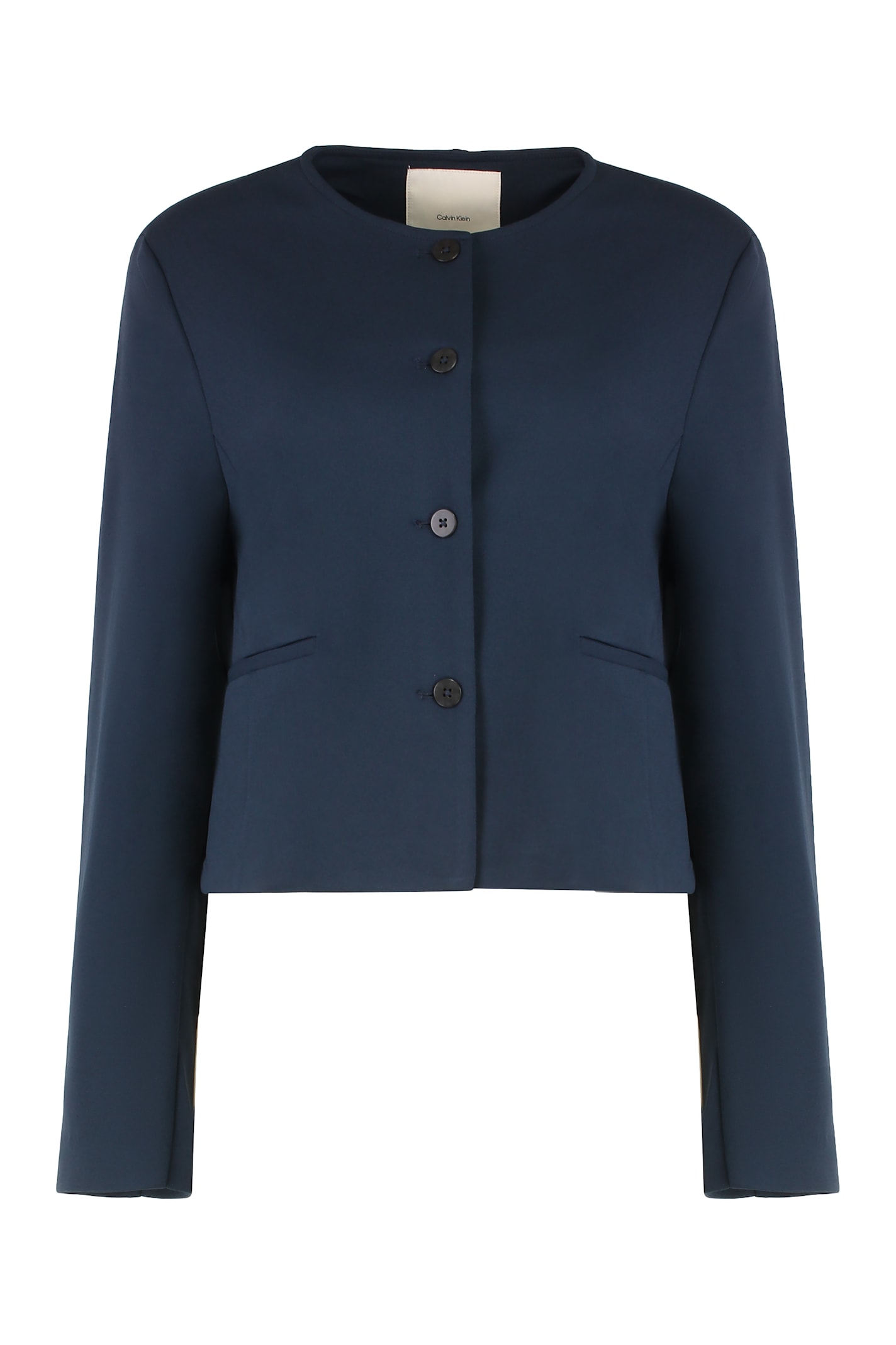 Calvin Klein Techno Fabric Blazer In Blue