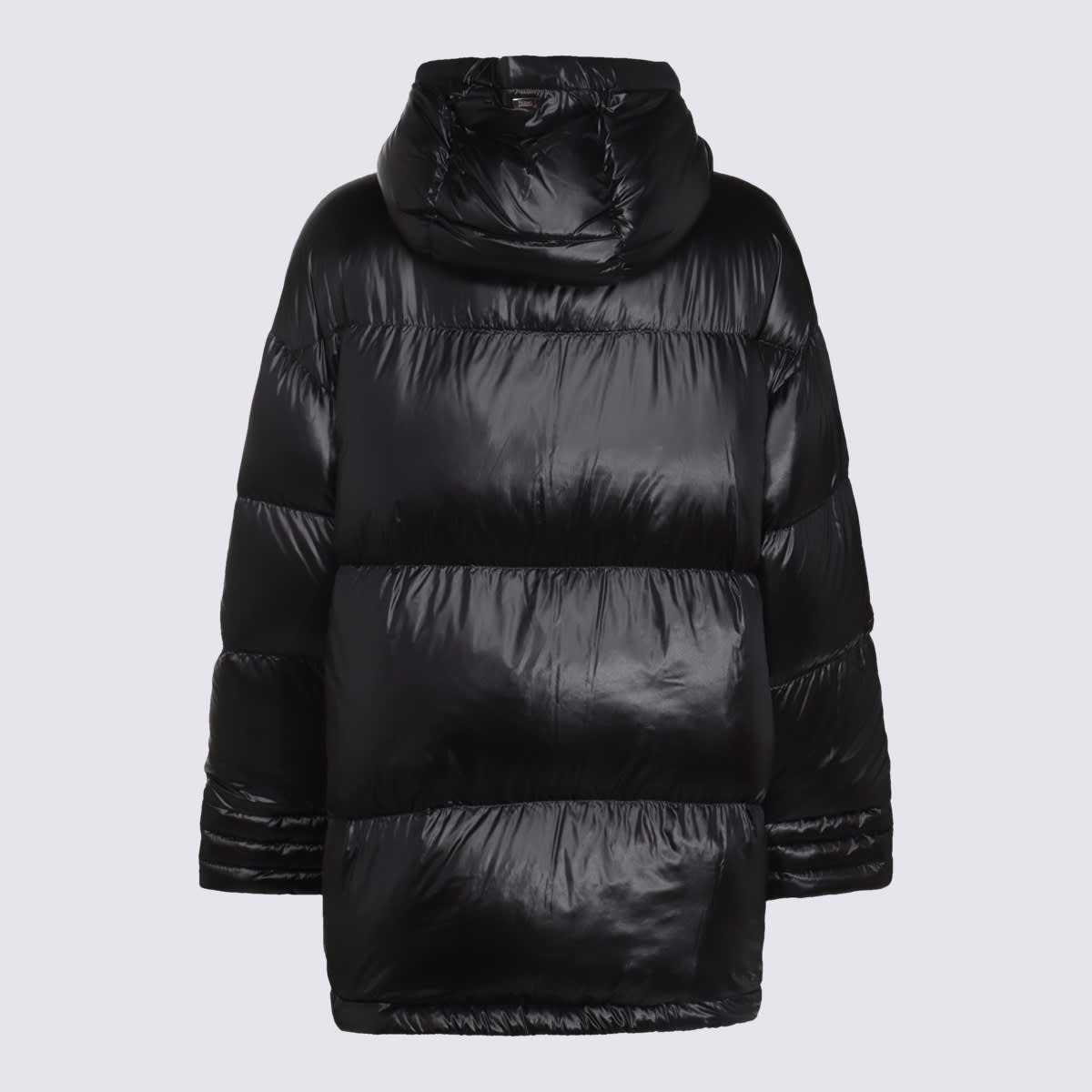 Shop Herno Black Down Jacket