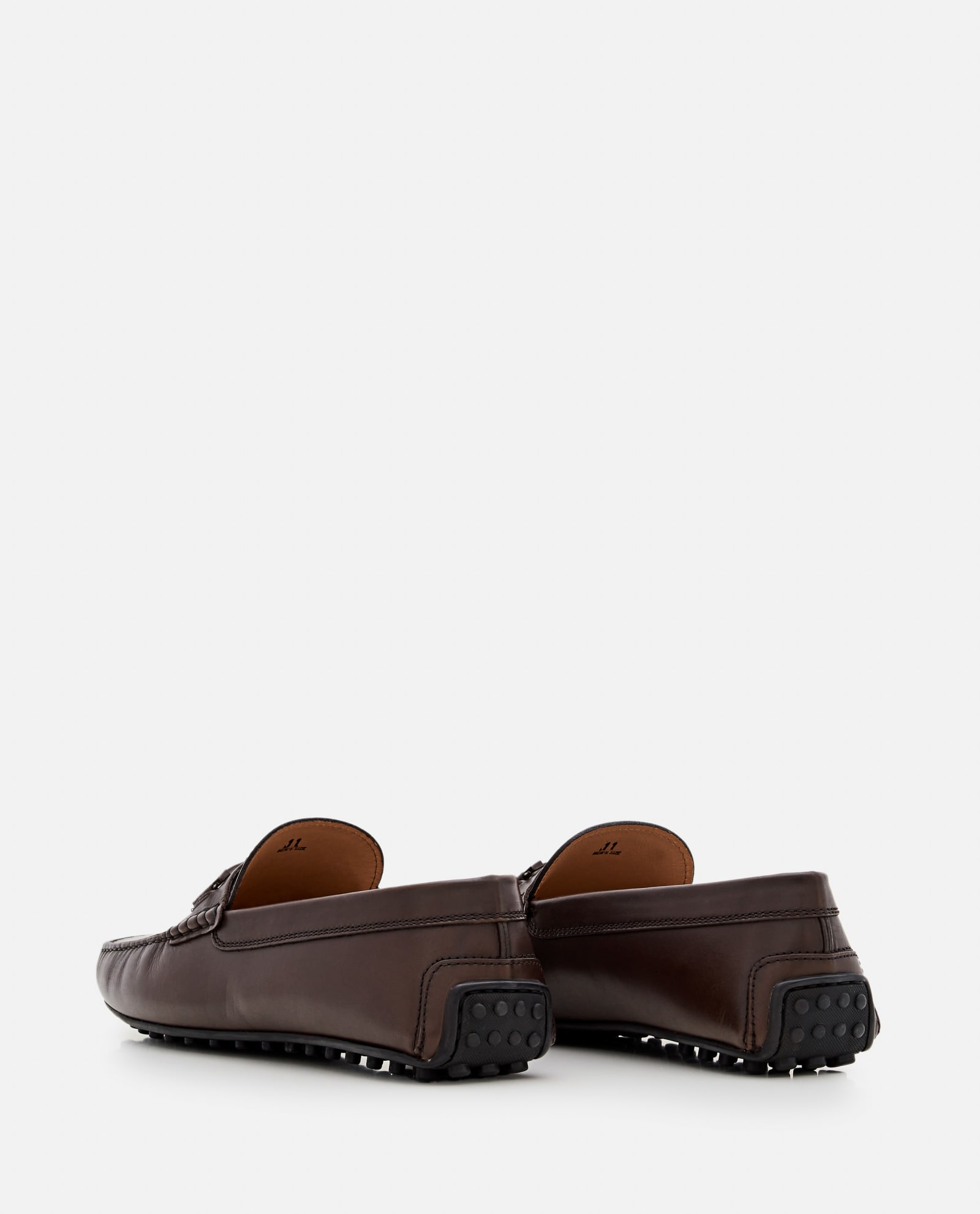 Shop Tod's City Gommino Loafers In Brown