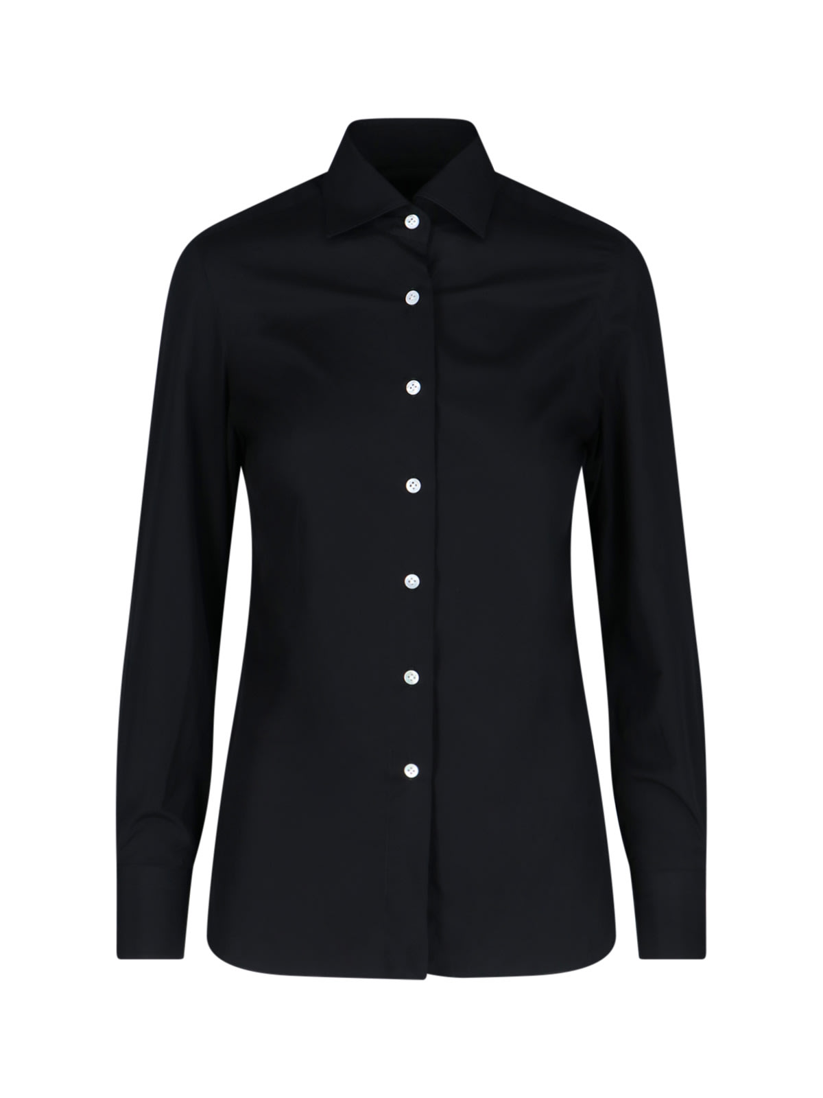Finamore 1925 Finamore Shirts Black In Blue