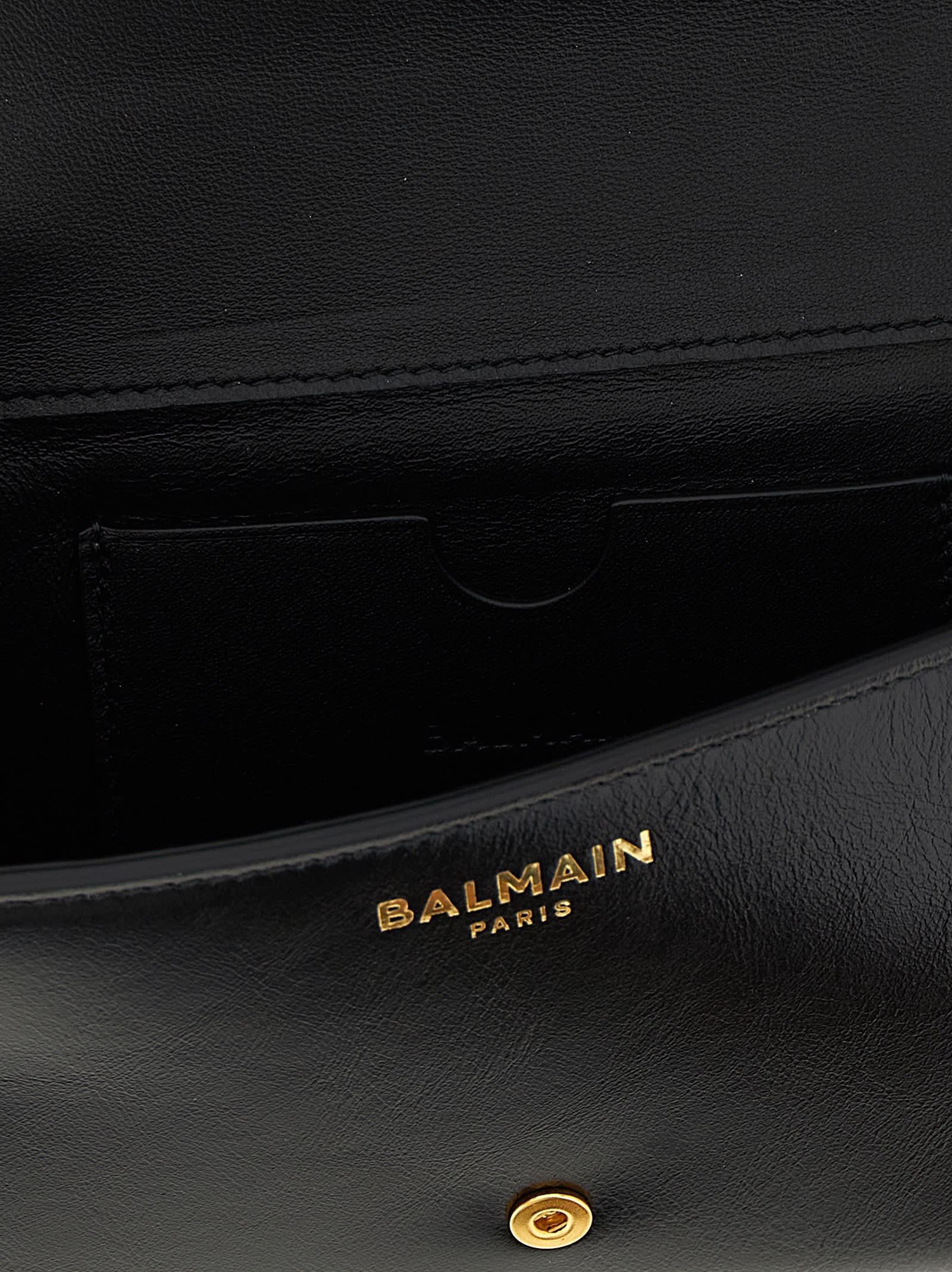 Balmain Shuffle Wallet On Chain In Black