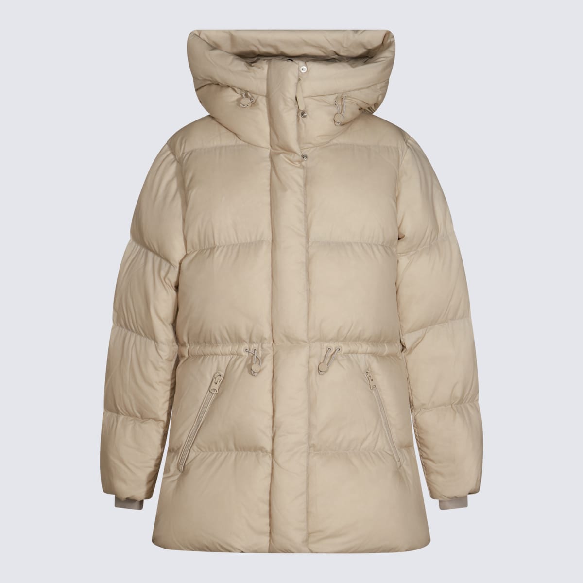 Shop Mackage Beige Down Jacket In Trench