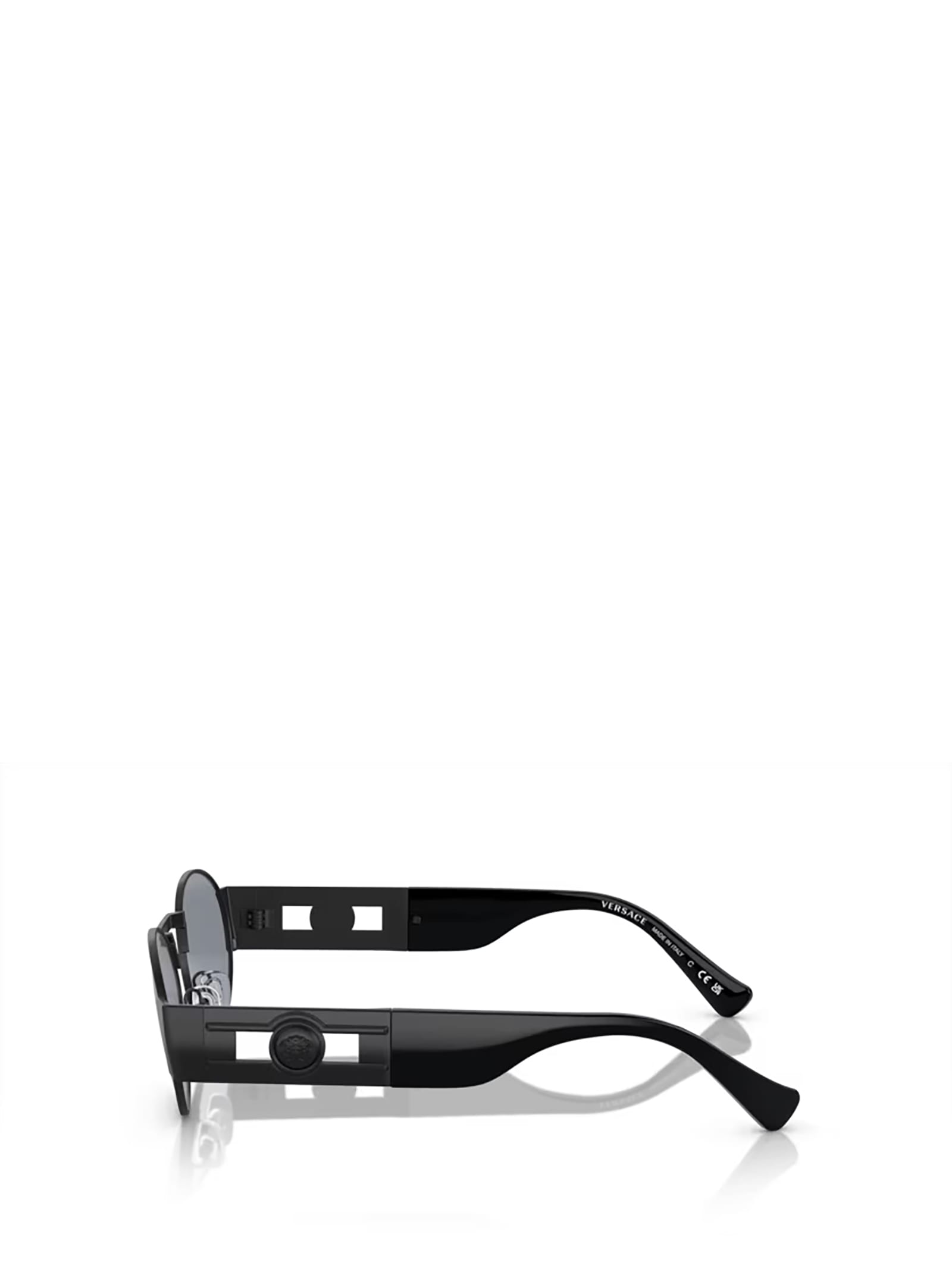 Shop Versace Ve2264 Matte Black Sunglasses