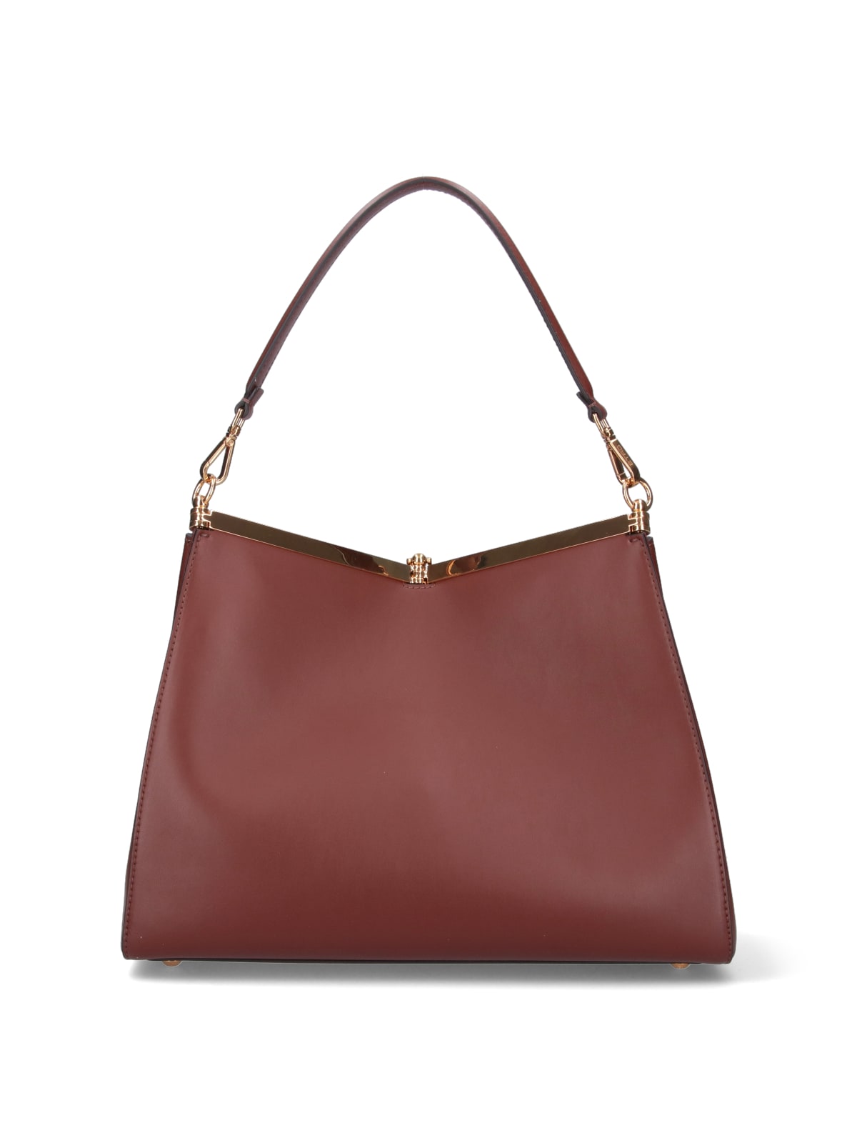 Shop Etro Vela Large Shoulder Bag In Brown