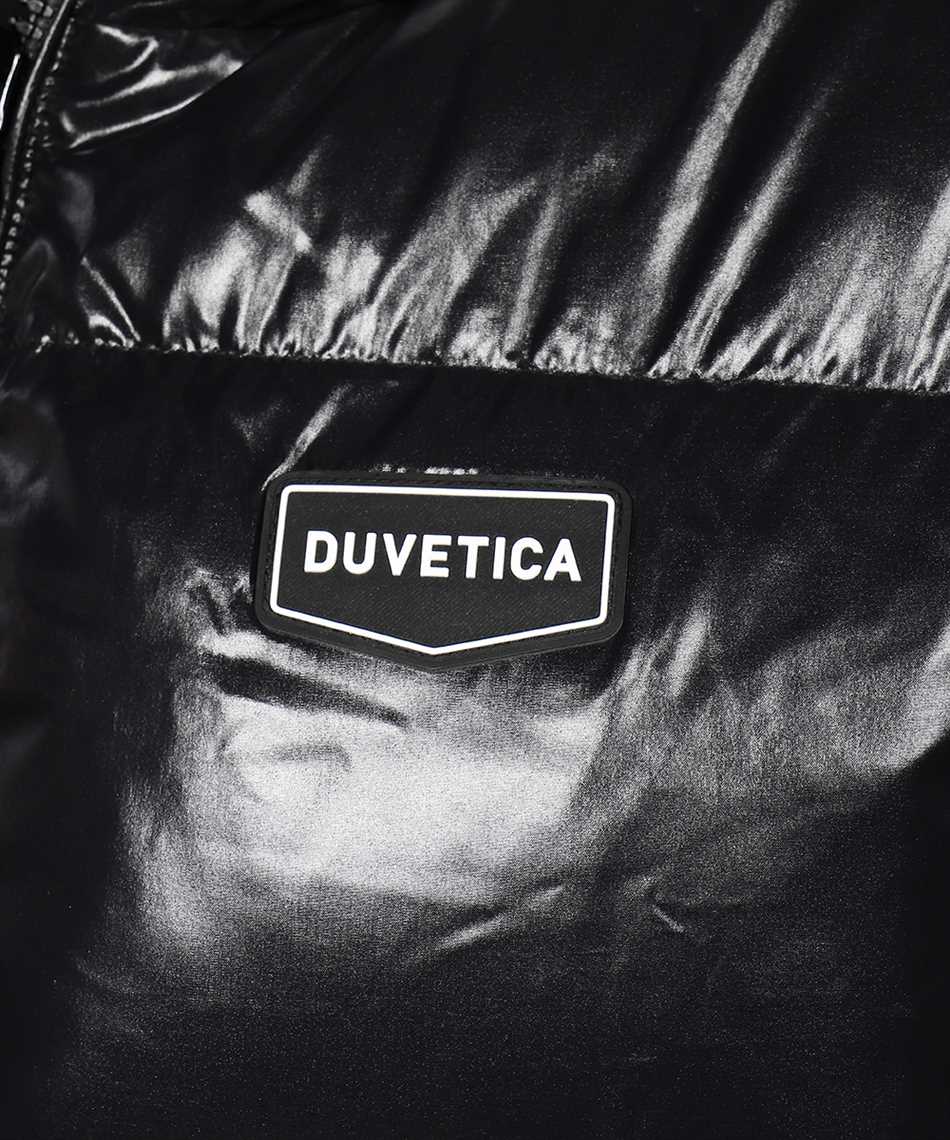 Shop Duvetica Long Hooded Down Jacket In Black