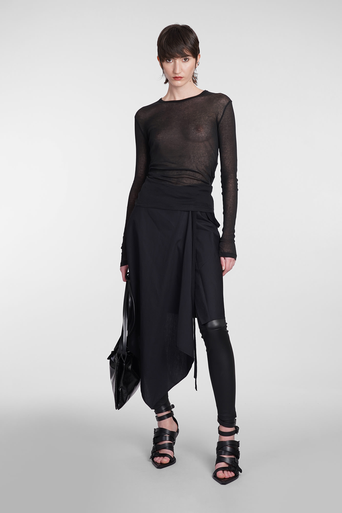 Shop Ann Demeulemeester Topwear In Black Cotton