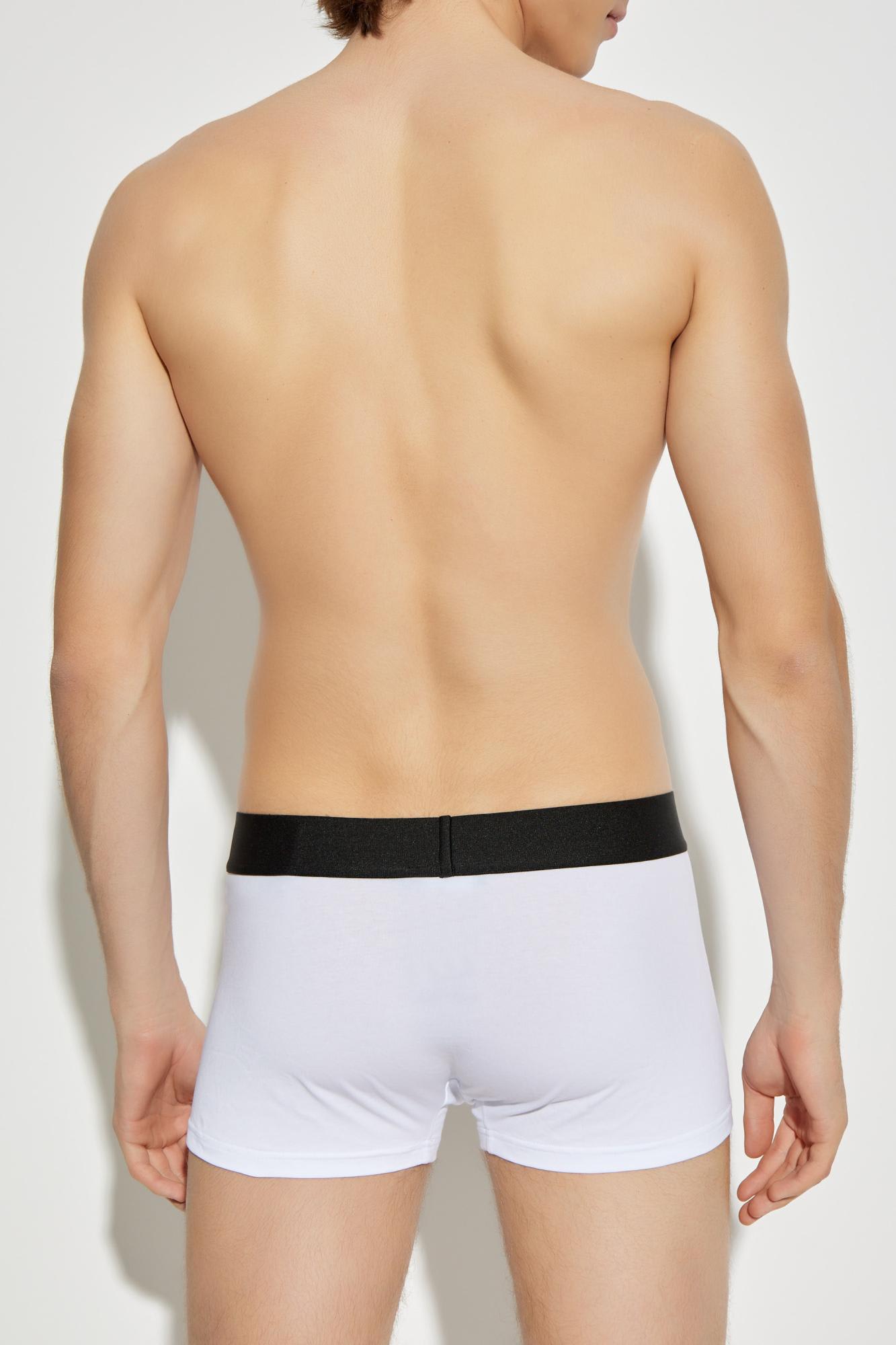 Versace White Boxers With Elastic Waistband In White