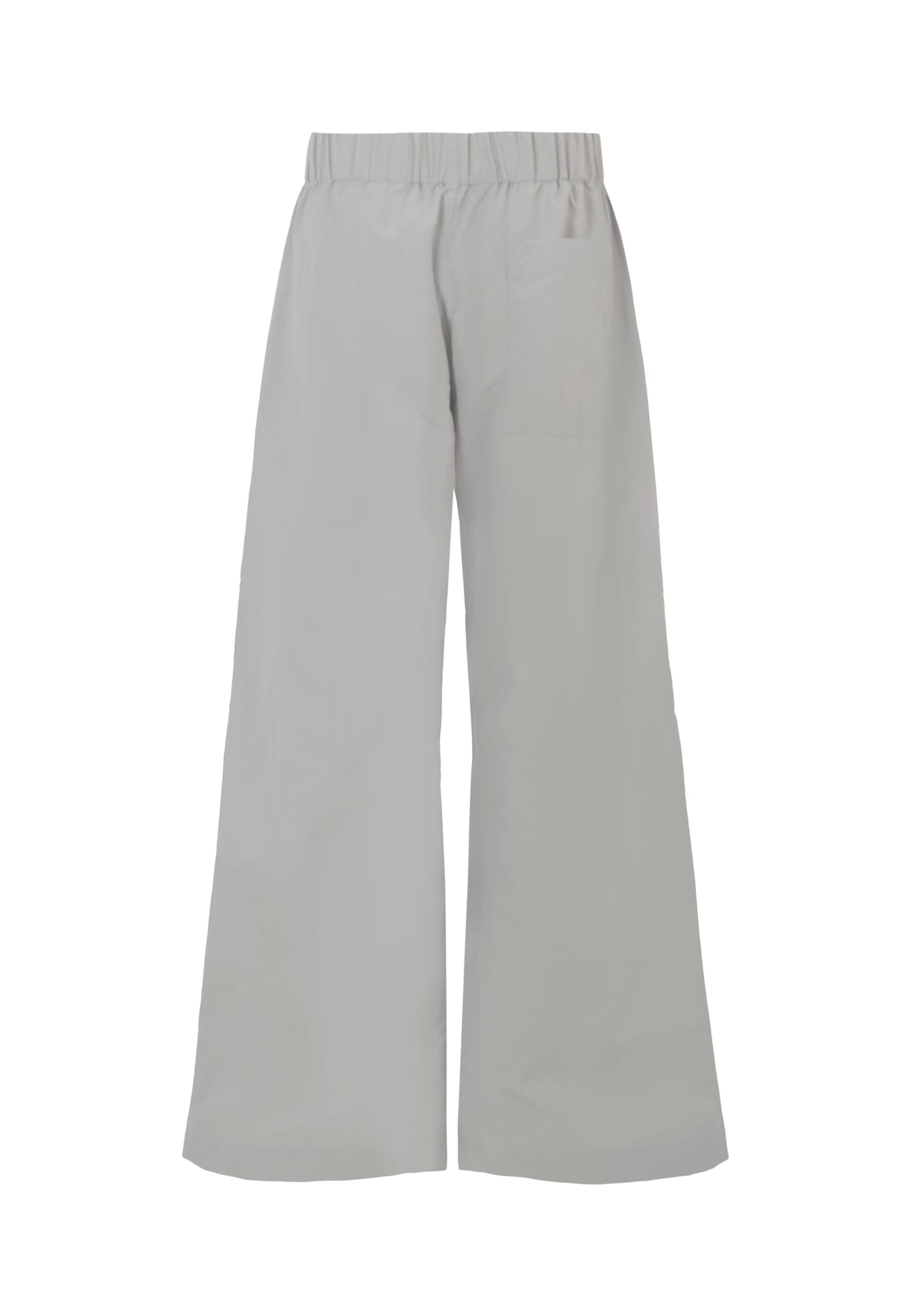 Calvin Klein Elasticated Wide-leg Trousers In Gray