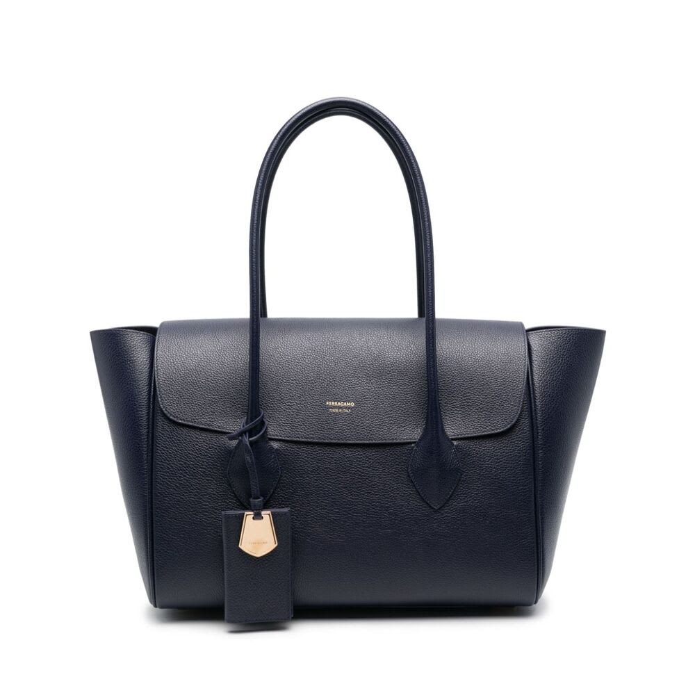 Shop Ferragamo Bag In Blue