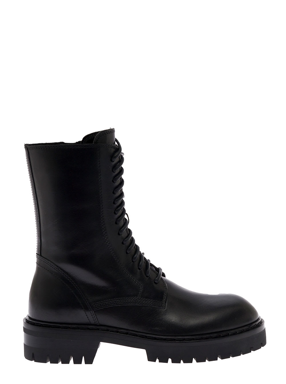 Womans Alec Black Leather Boots