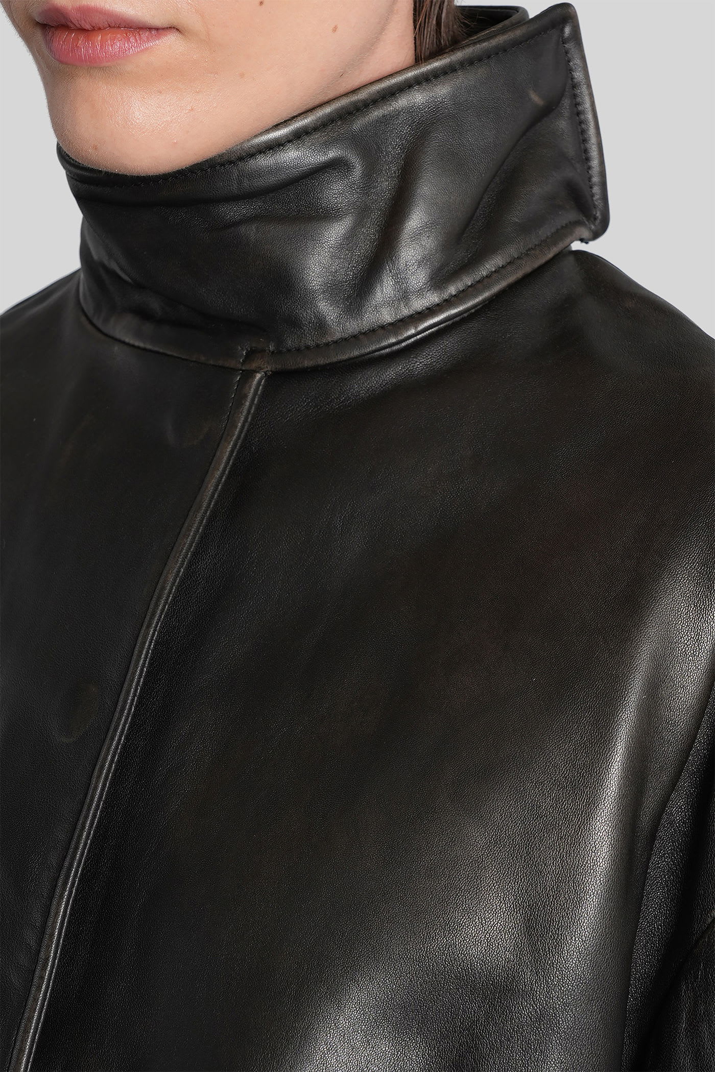 Christopher Esber Leather Jacket In Black Leather In Black