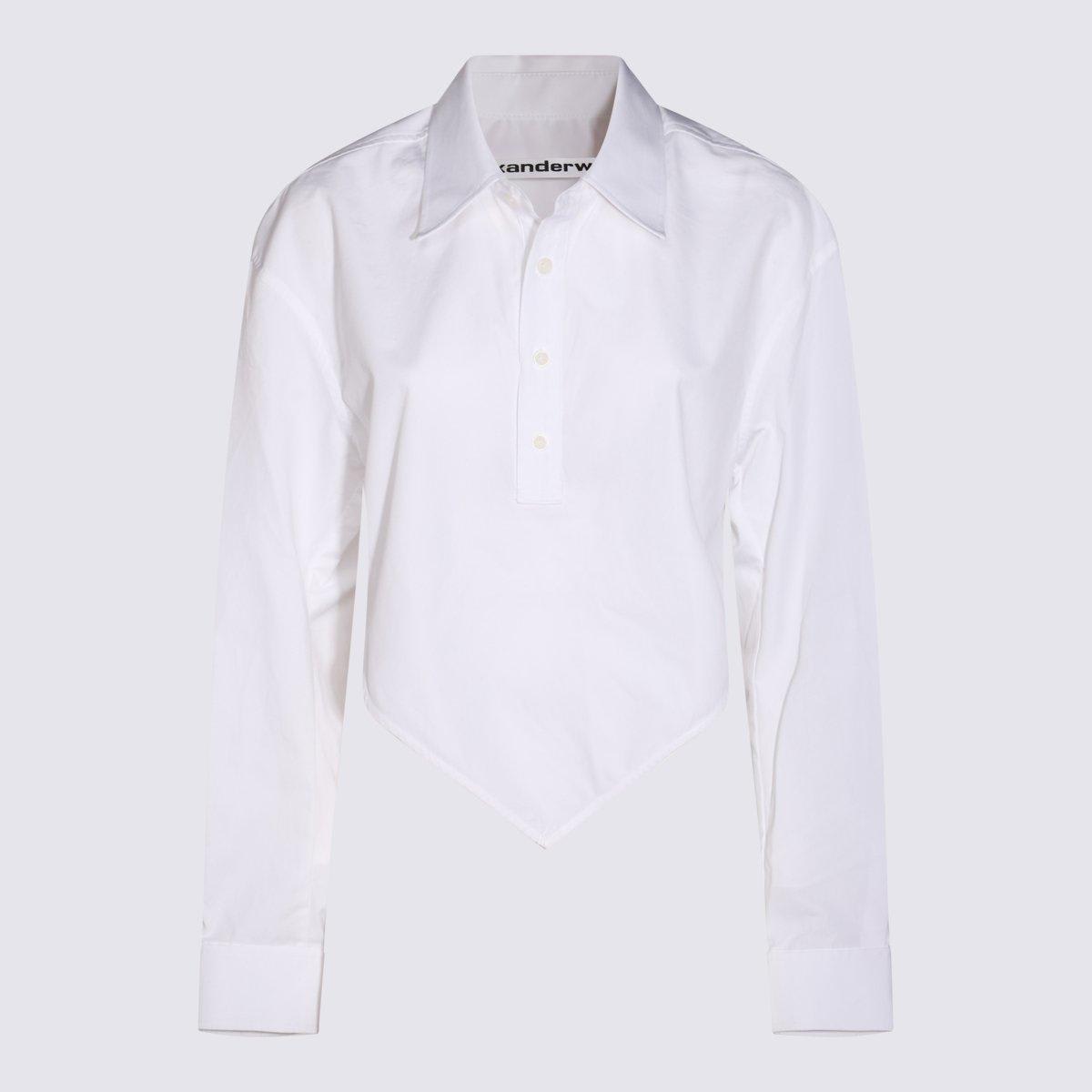 Shop Alexander Wang Pointed Shirt In White