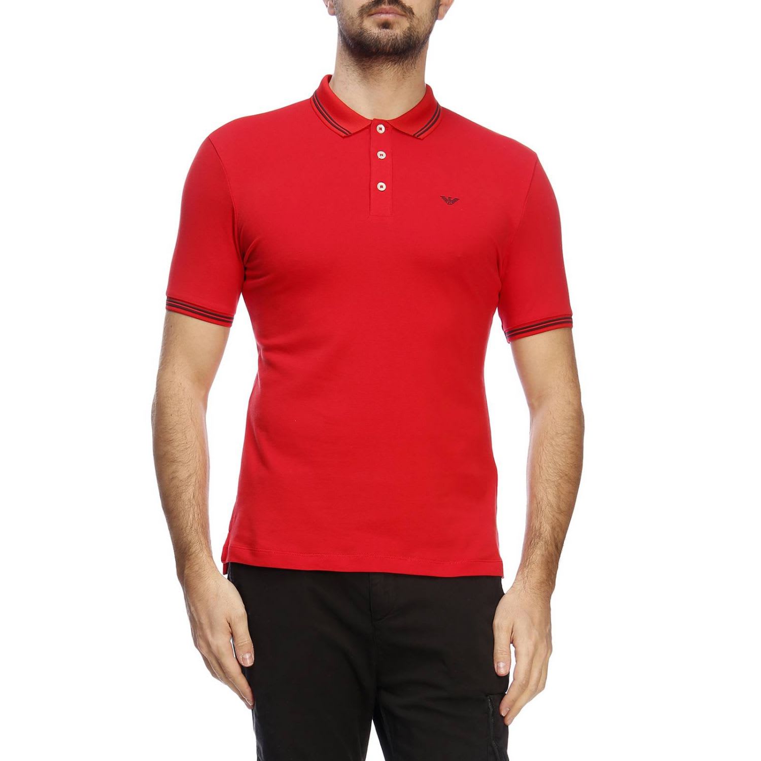 armani red t shirt