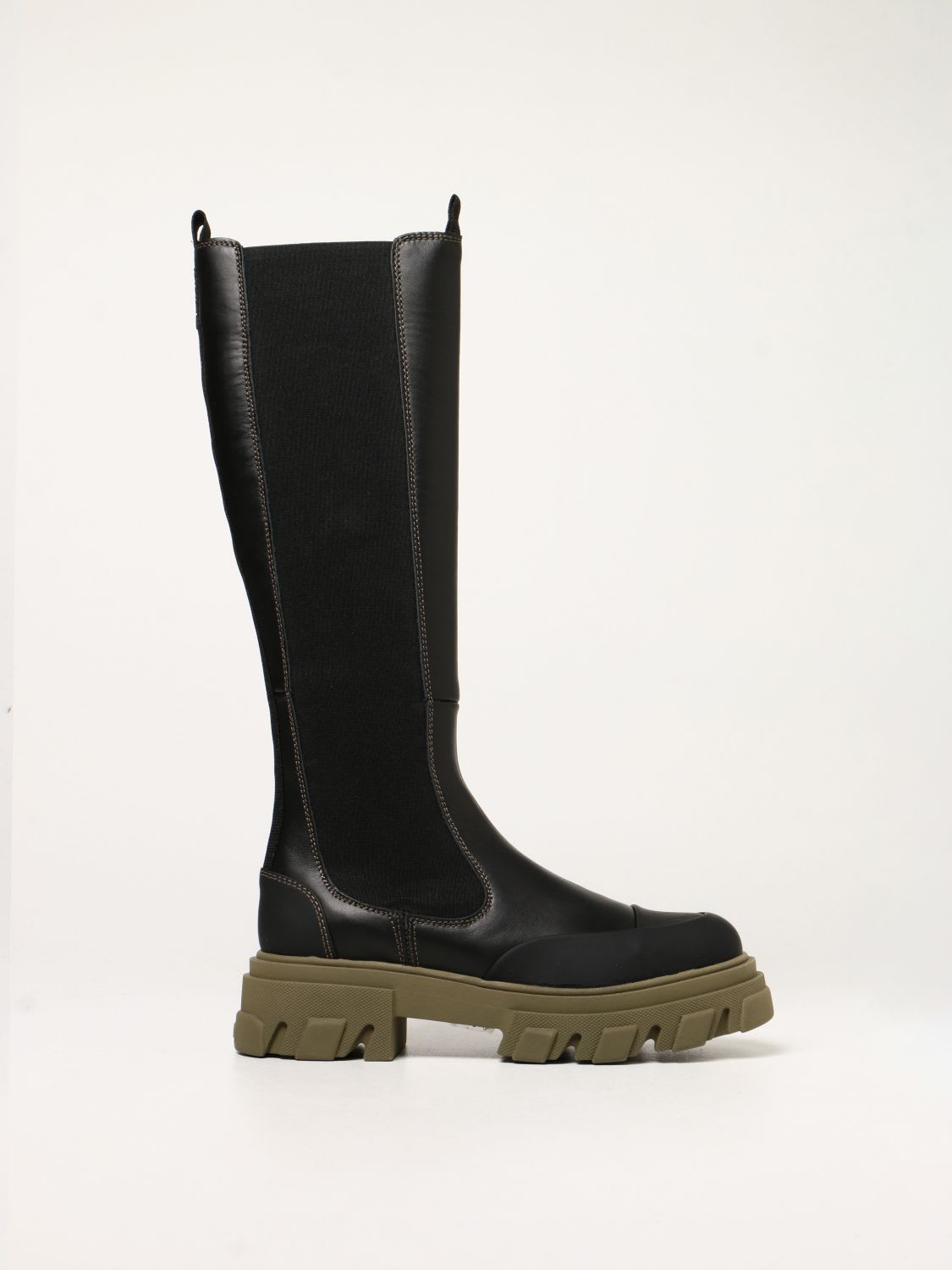 Ganni Boots Ganni Chelsea Boots In Leather