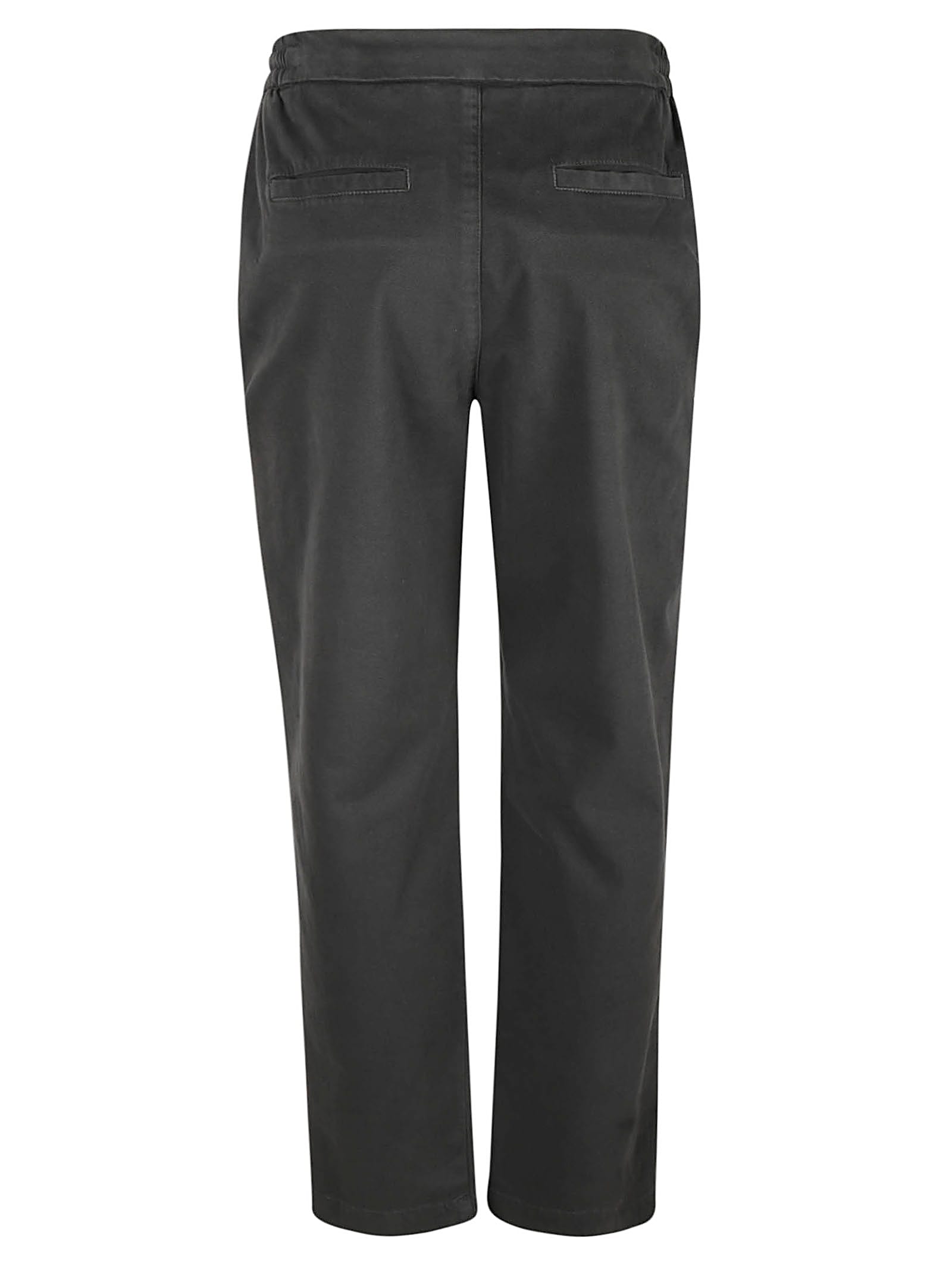 Shop Eleventy Trousers In Grigio Fumo