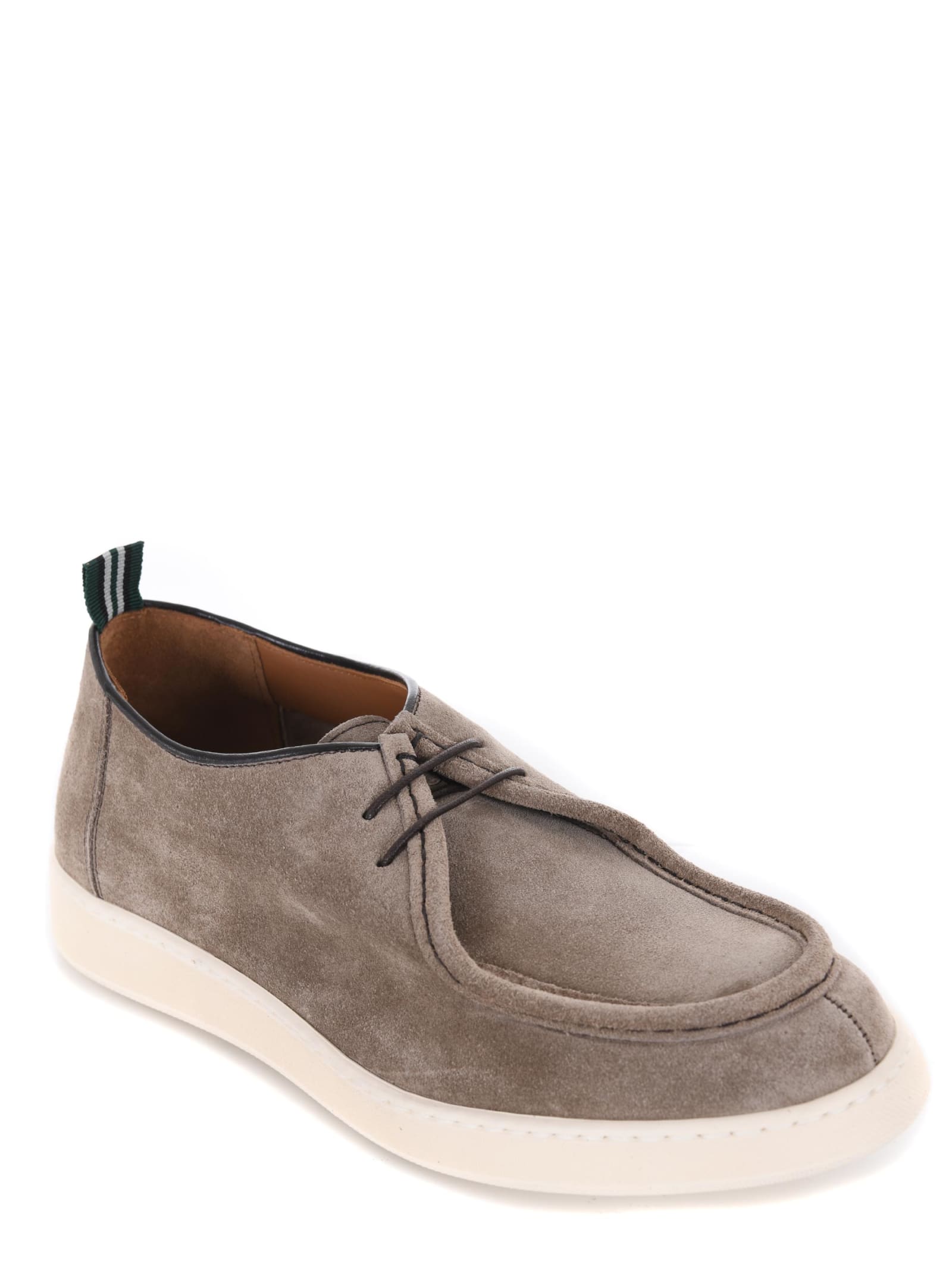 Shop Green George Shoes In Dove Grey