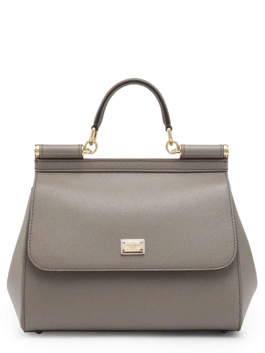 Dolce & Gabbana Hand Bag Sicily Large In Gray
