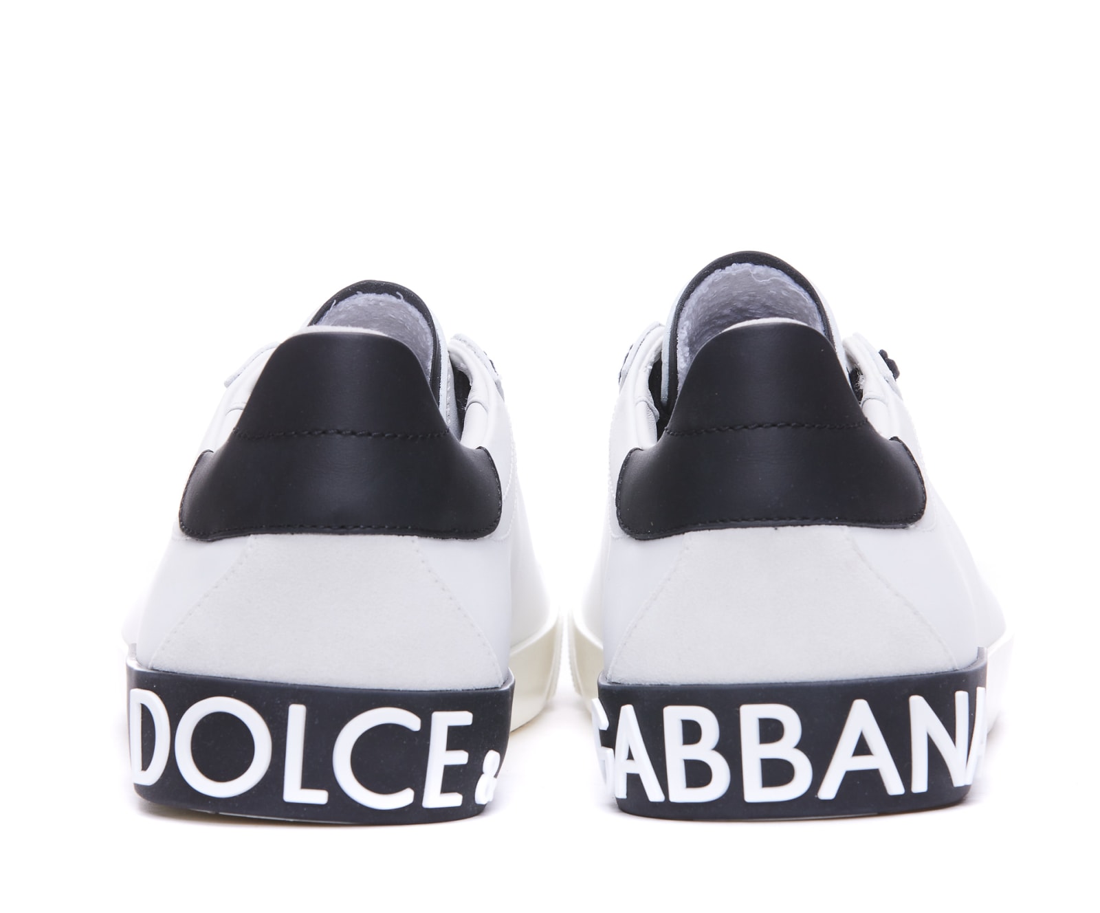 Shop Dolce & Gabbana Portofino Sneakers In White