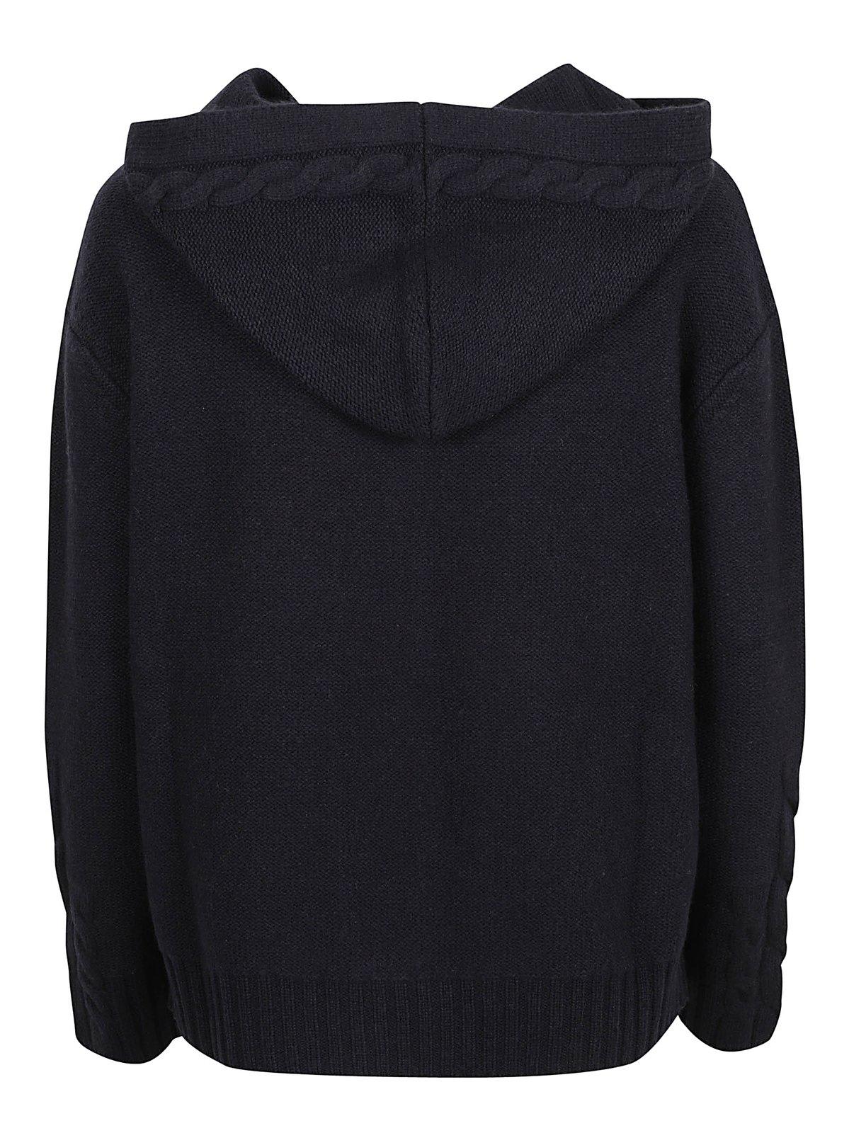 'S MAX MARA LONG-SLEEVED KNITTED HOODIE 