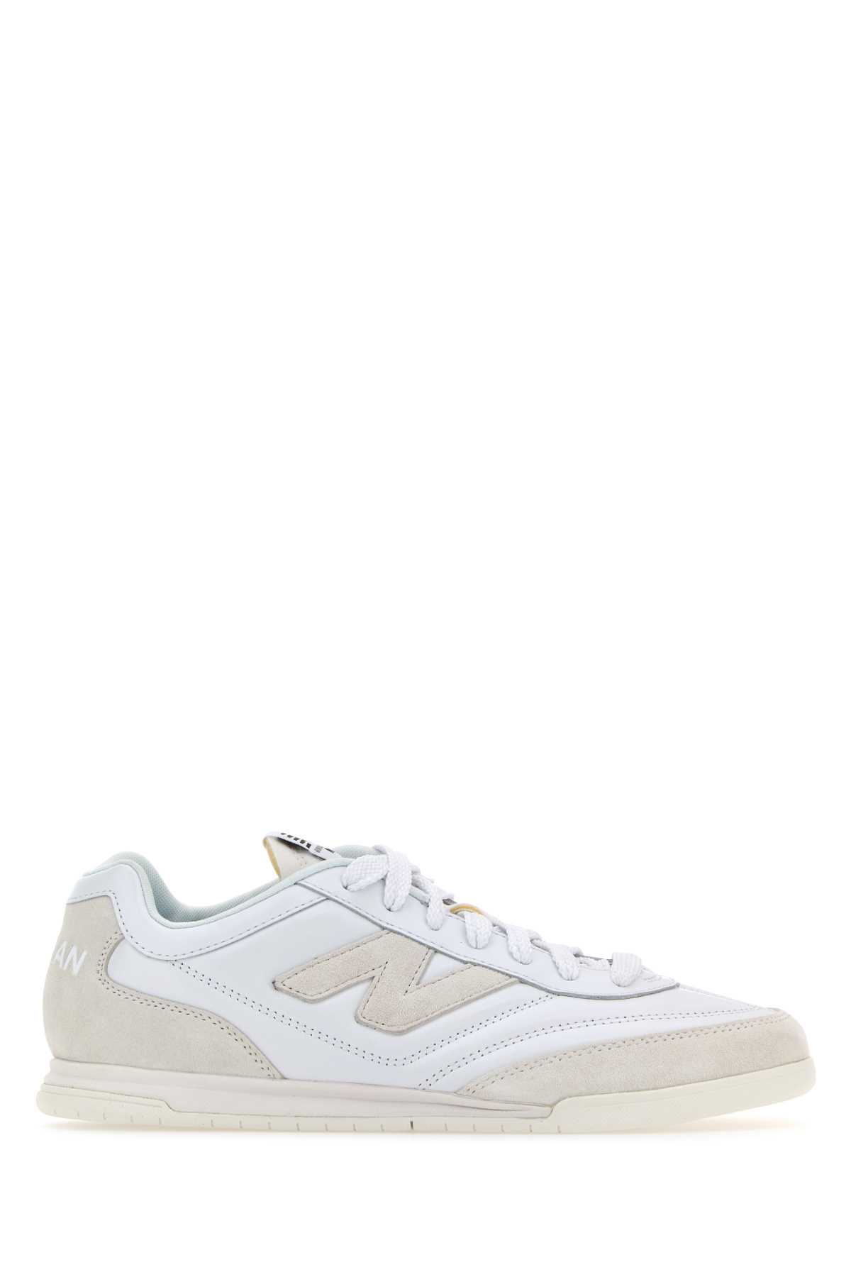 Shop Junya Watanabe White Leather  X New Balance Sneakers