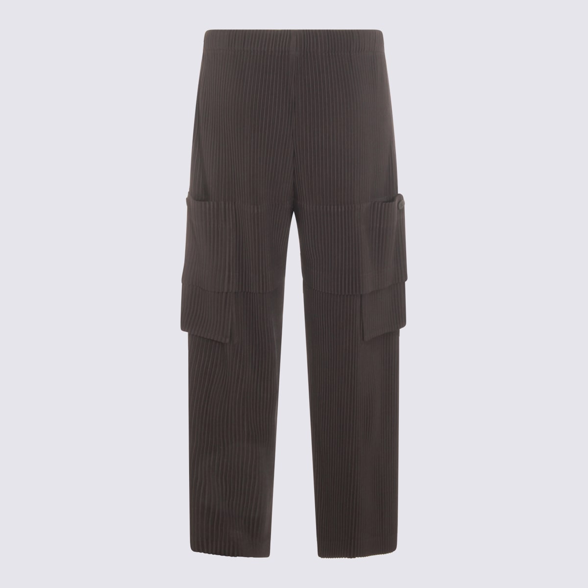 Issey Miyake Trousers Blacks And Greys In Brown