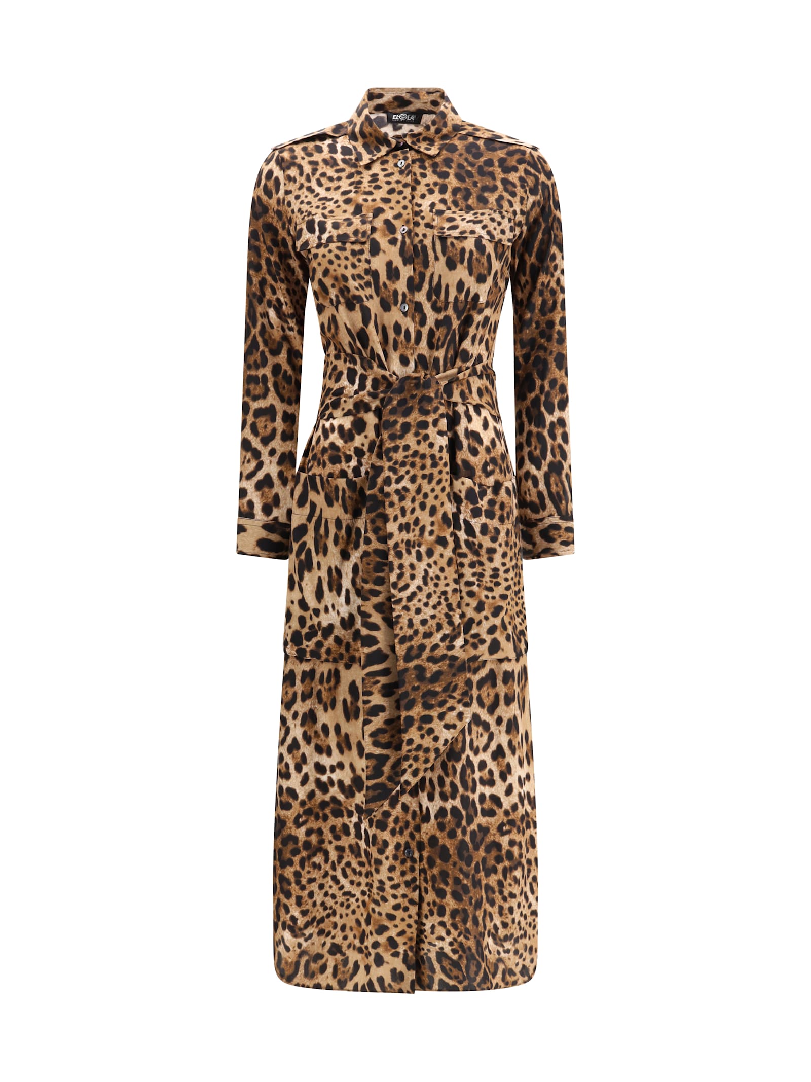 Ella Multicolor Silk Casual Dress In Multi