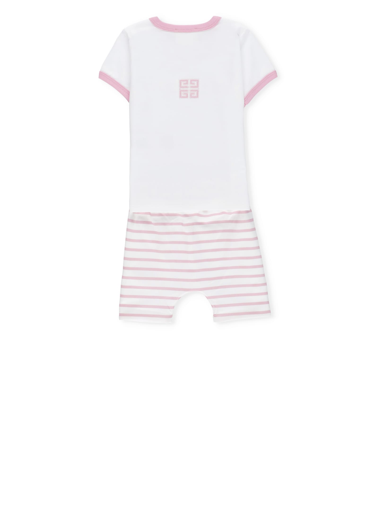 Shop Givenchy Cotton Two-piece Set In Pink