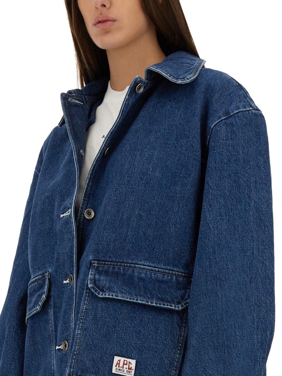 Shop Apc Alys Jacket In Blue