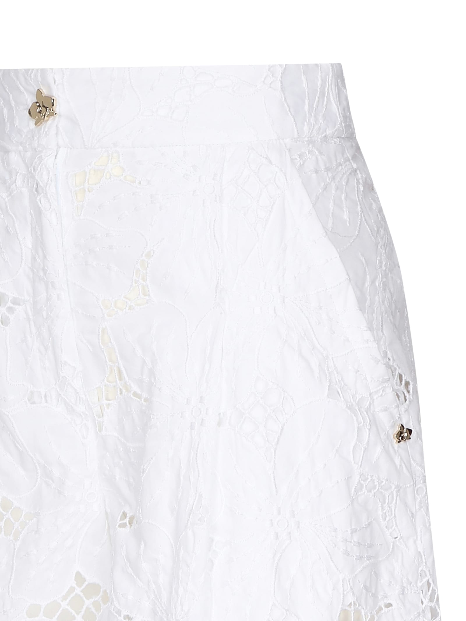 GENNY SHORTS WITH ORCHID EMBROIDERY 